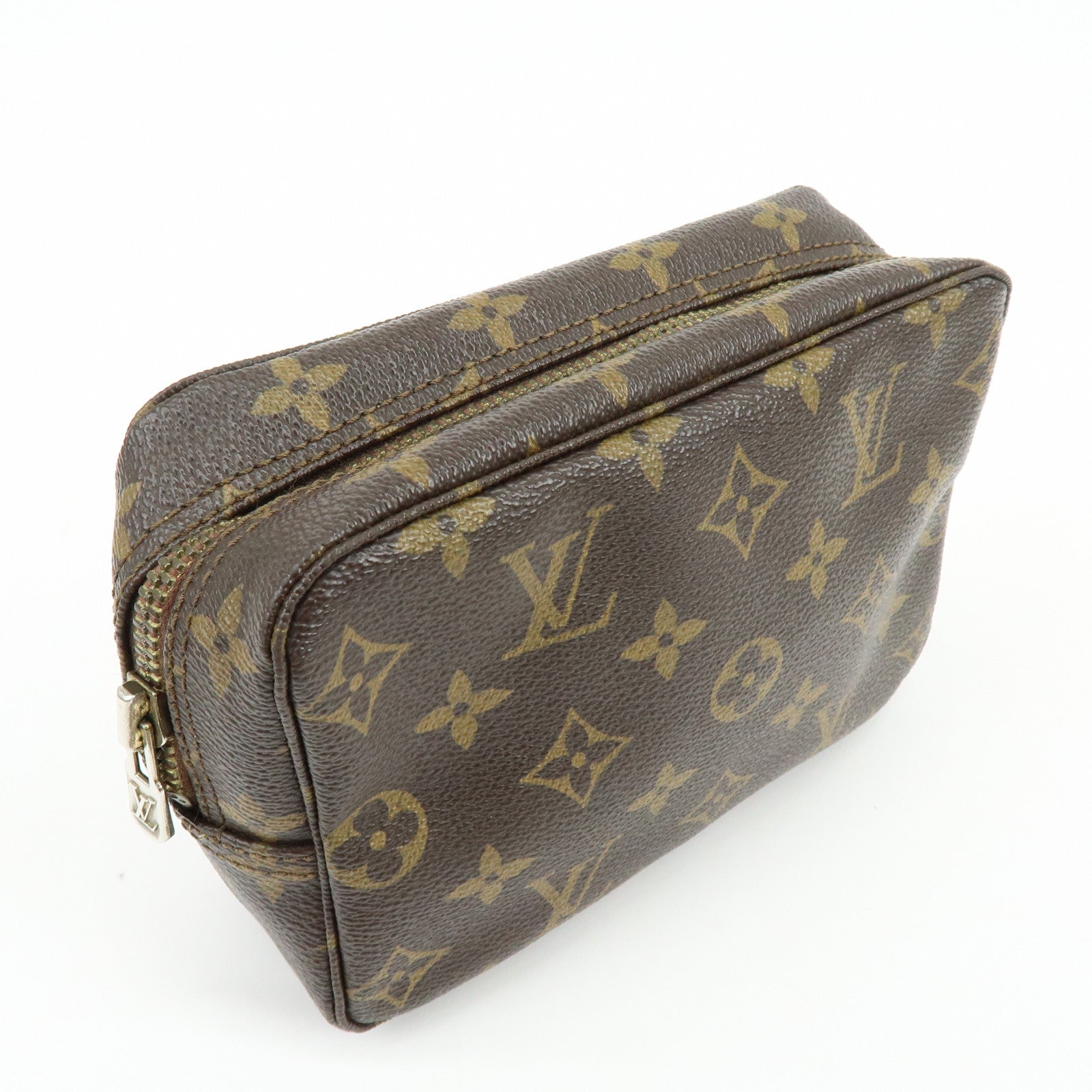 Louis Vuitton Monogram Canavs Trousse Toilette 18 Pouch Brown