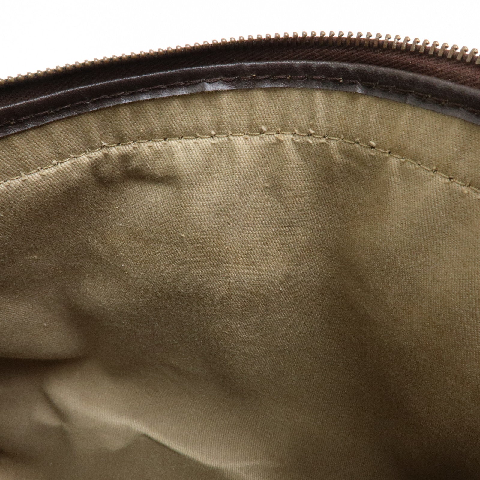 Christian Dior Trotter Suede Leather Boston Bag Hand Bag Brown