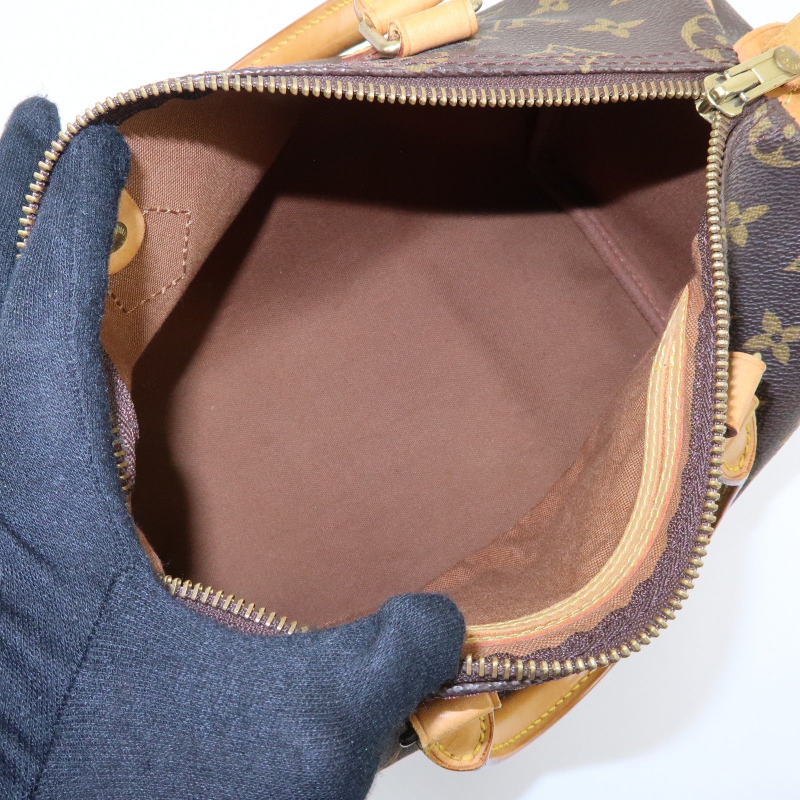 Louis Vuitton Monogram Speedy 25 Boston Bag Hand Bag Brown M41528