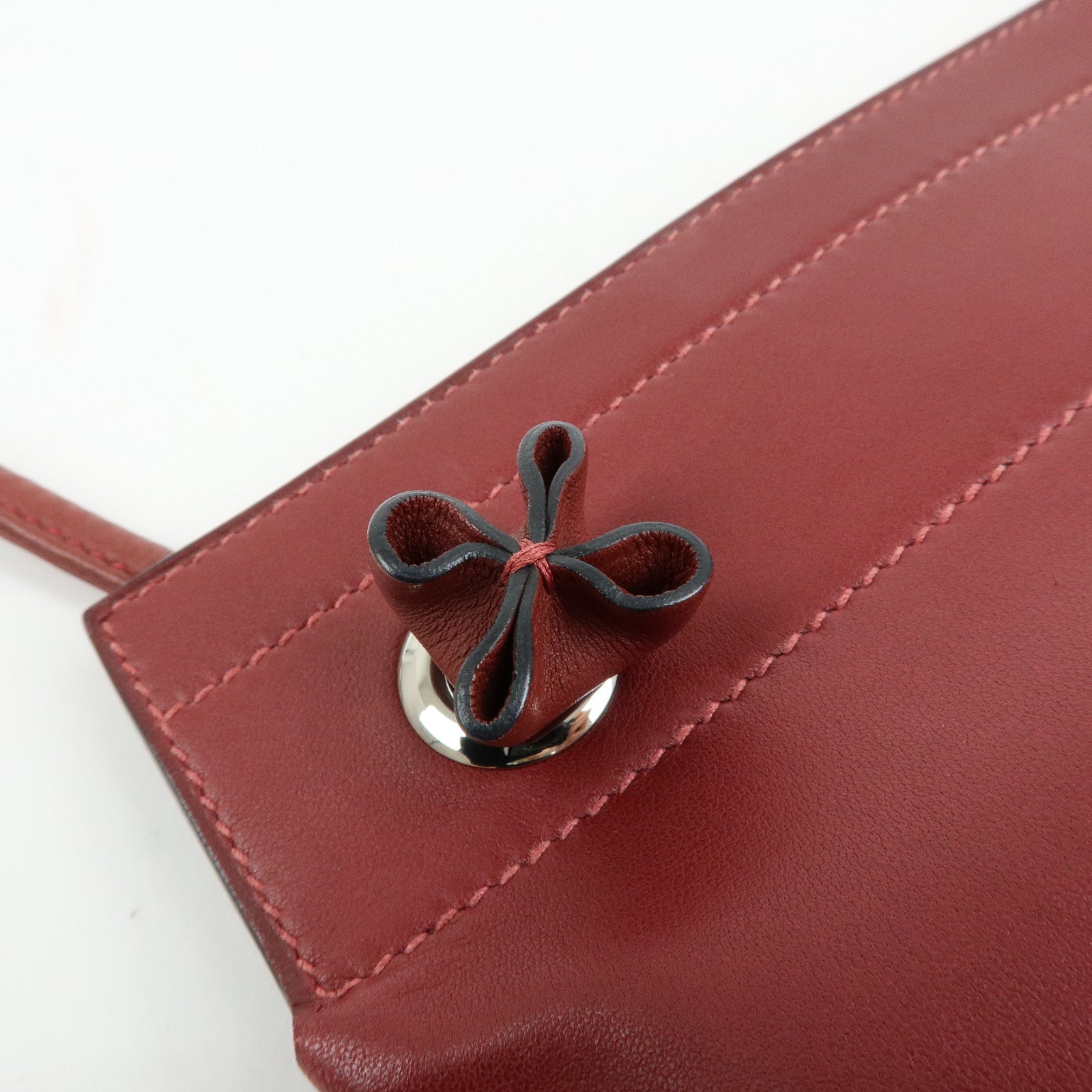 HERMES Sac Aline Mini Veau Swift Shoulder Bag C Stamped Rouge H