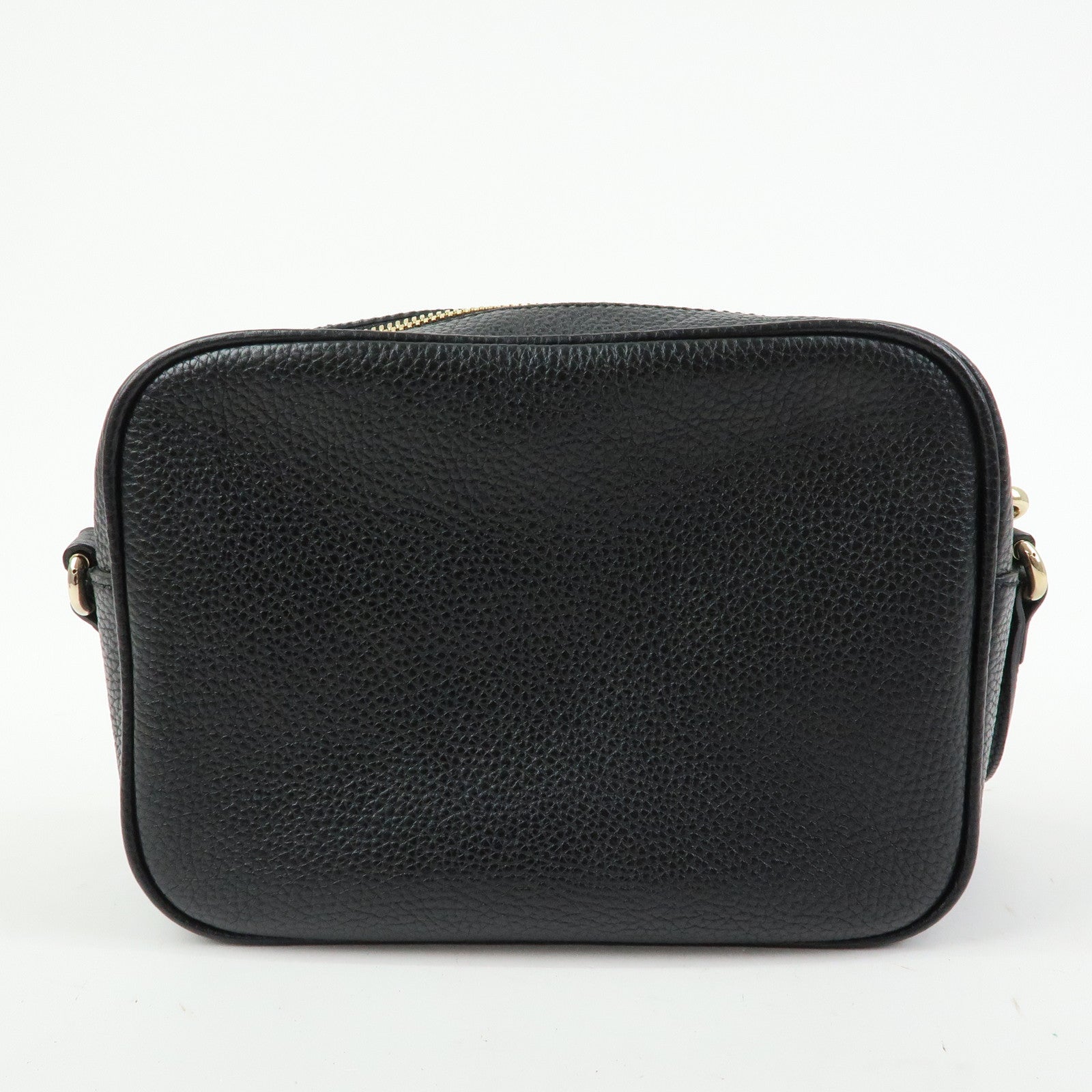 GUCCI Soho Leather Shoulder Bag Crossbody Bag Tassel Black 308364