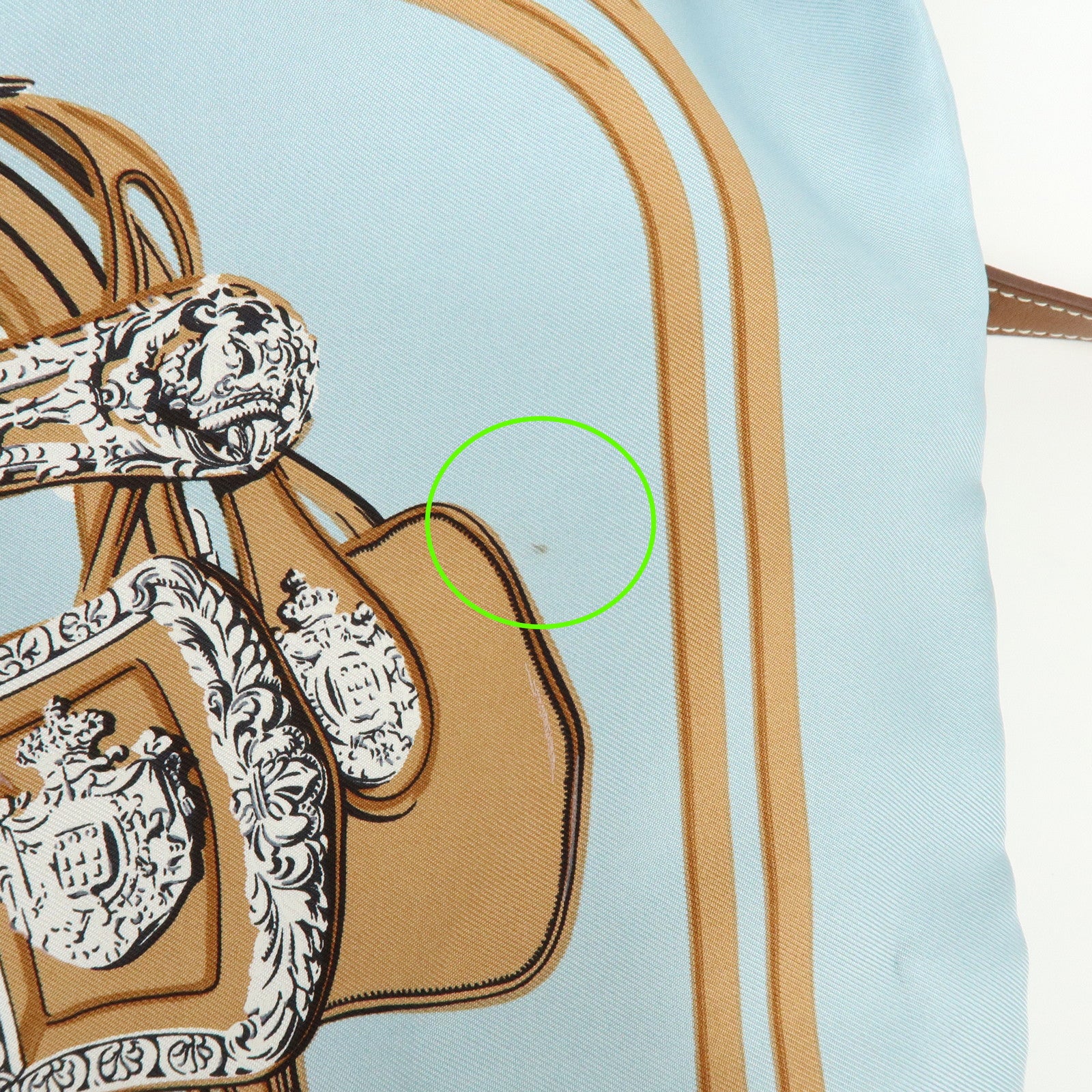HERMES Silk Leather Silky City MM Shoulder Bag BRIDESdeGALA Blue