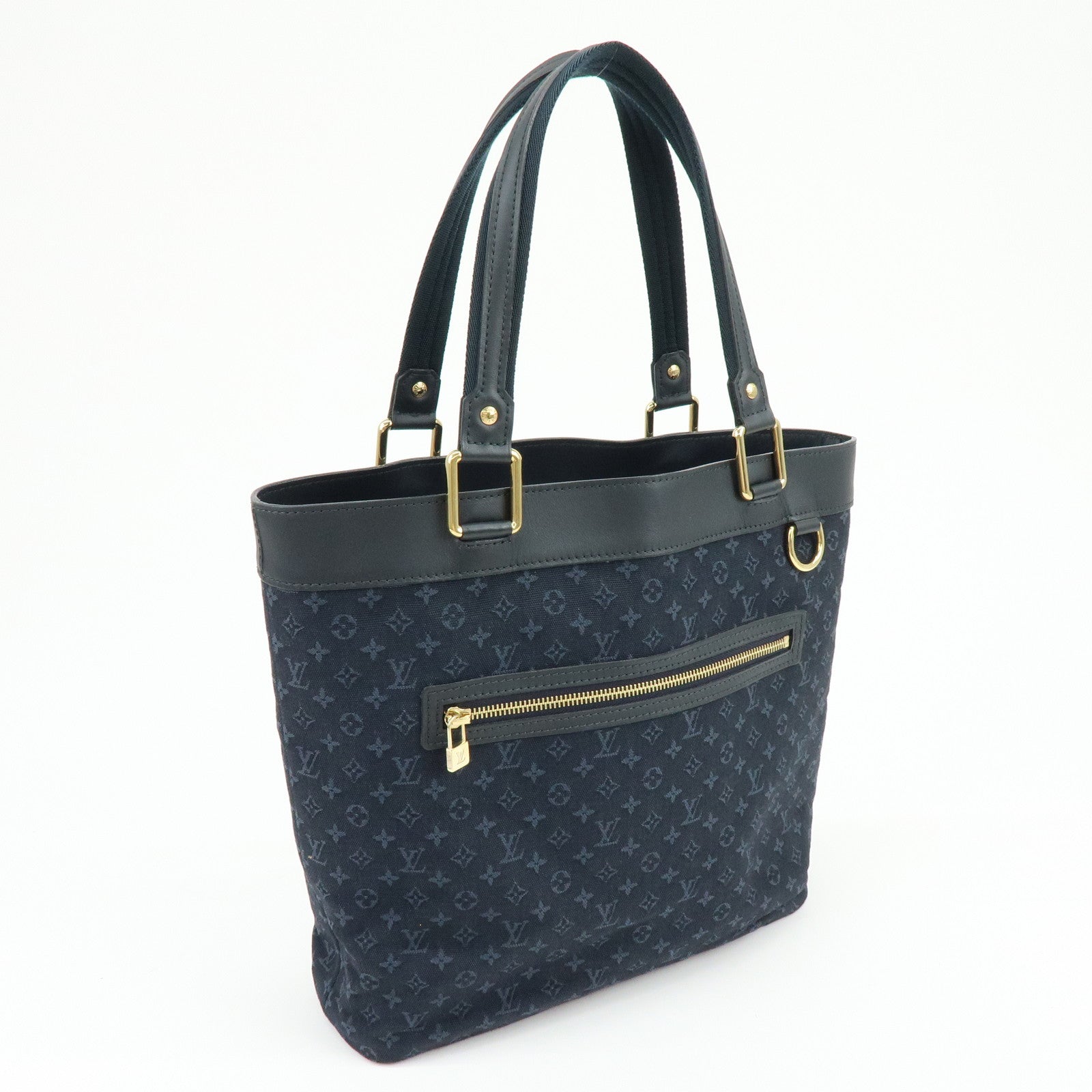 Louis Vuitton Monogram Mini Lucille GM Canvas Tote Bag Blue M92679