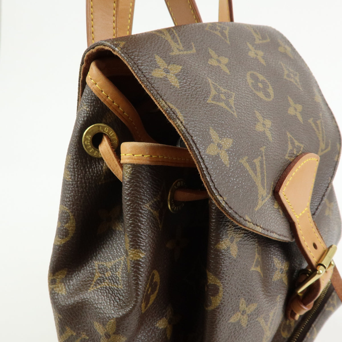 Louis Vuitton Monogram Montsouris MM Backpack Rucksack Brown M51136