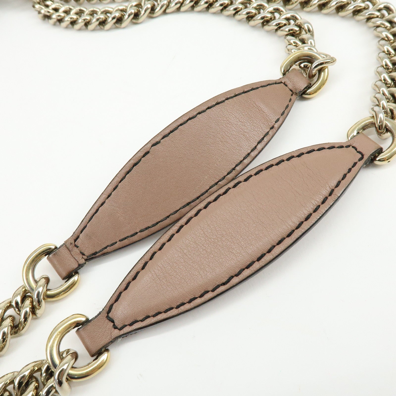 GUCCI Horsebit Guccissima Emily Leather Chain Shoulder Bag 295402