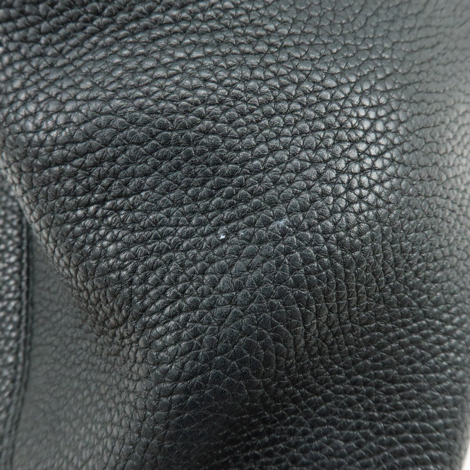 GUCCI SOHO Interlocking G Leather Chain Shoulder Bag Black 536196