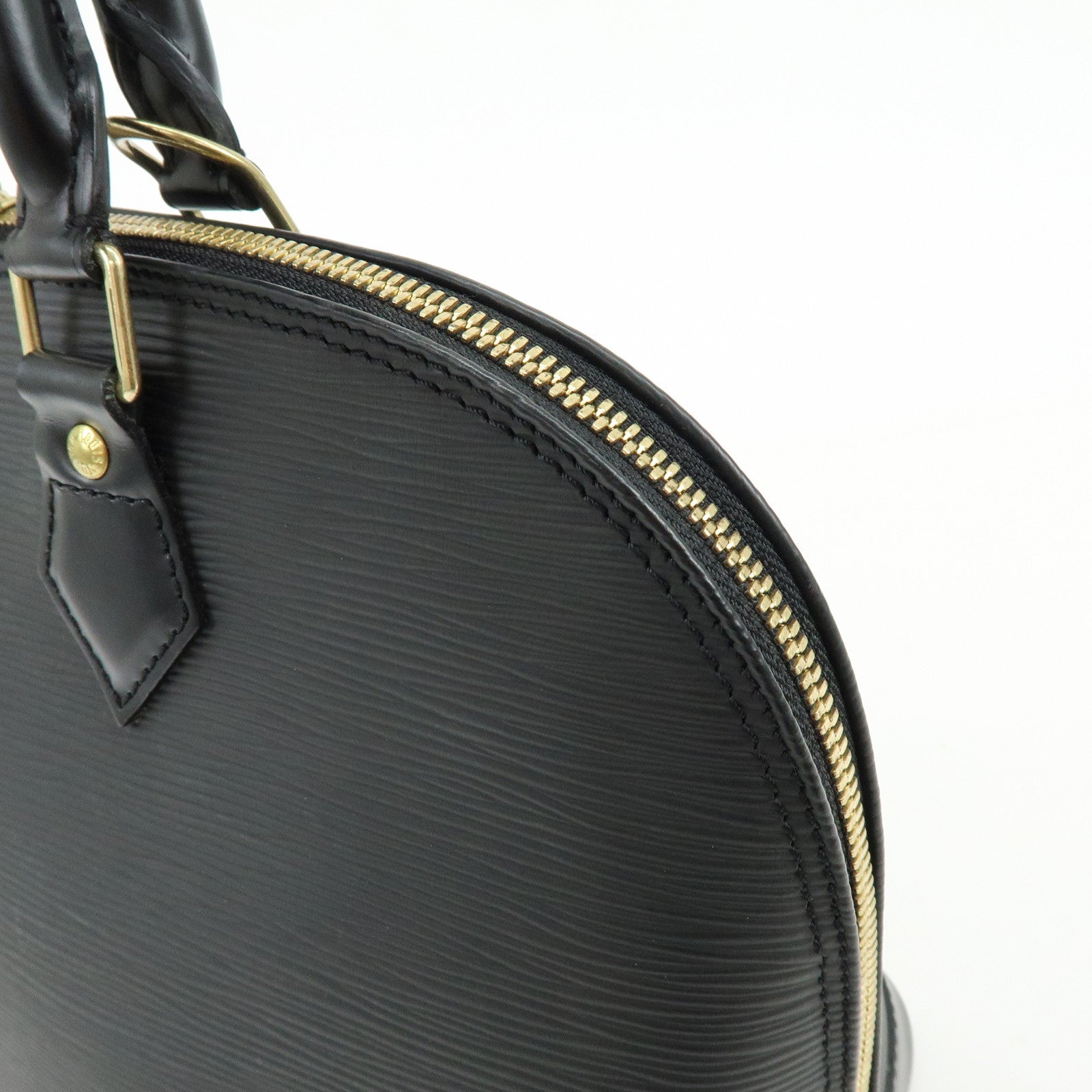 Louis Vuitton Epi Alma PM Leather Hand Bag Noir Black M52142