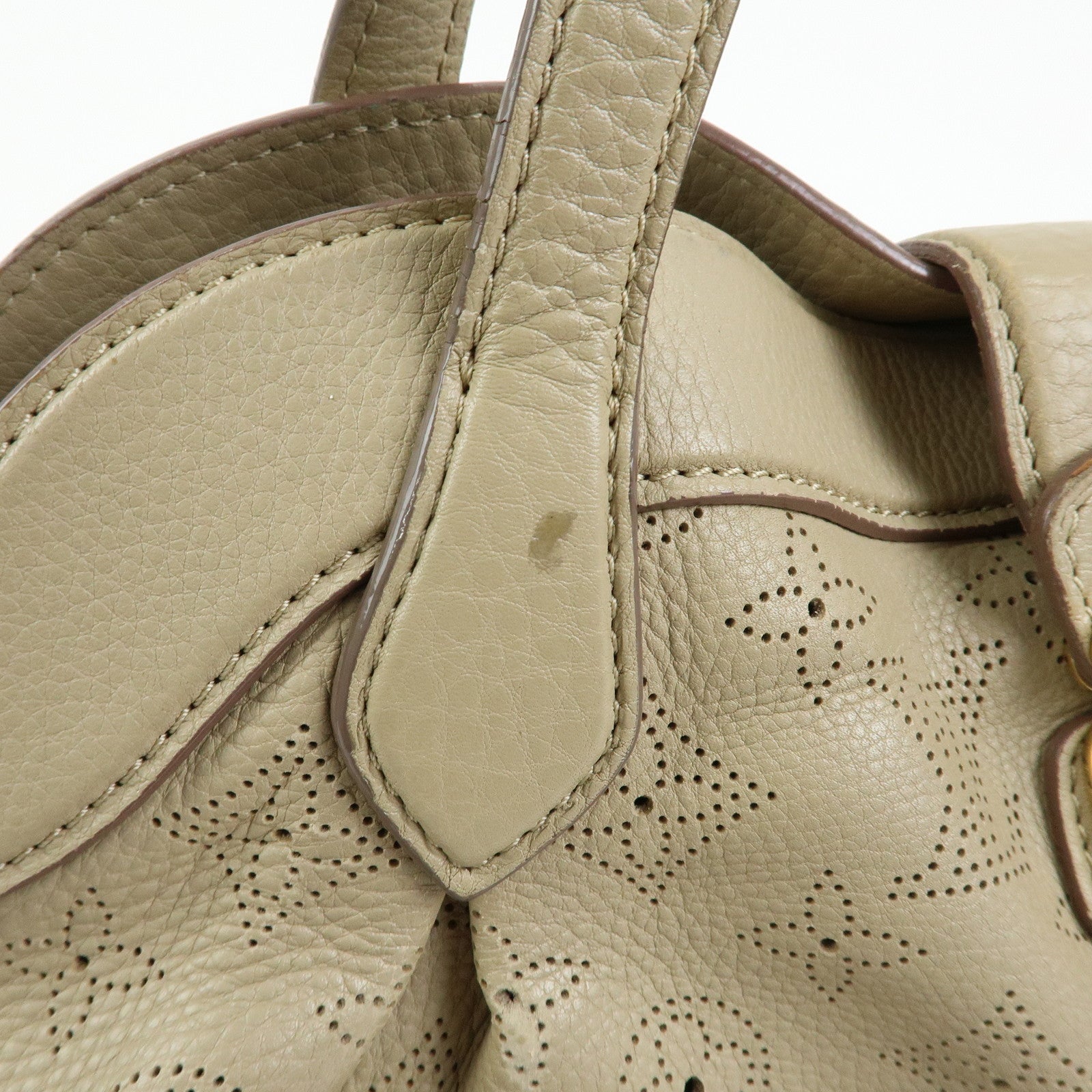 Louis Vuitton Monogram Mahina Cirrus PM Tote Hand Bag Opal M93818