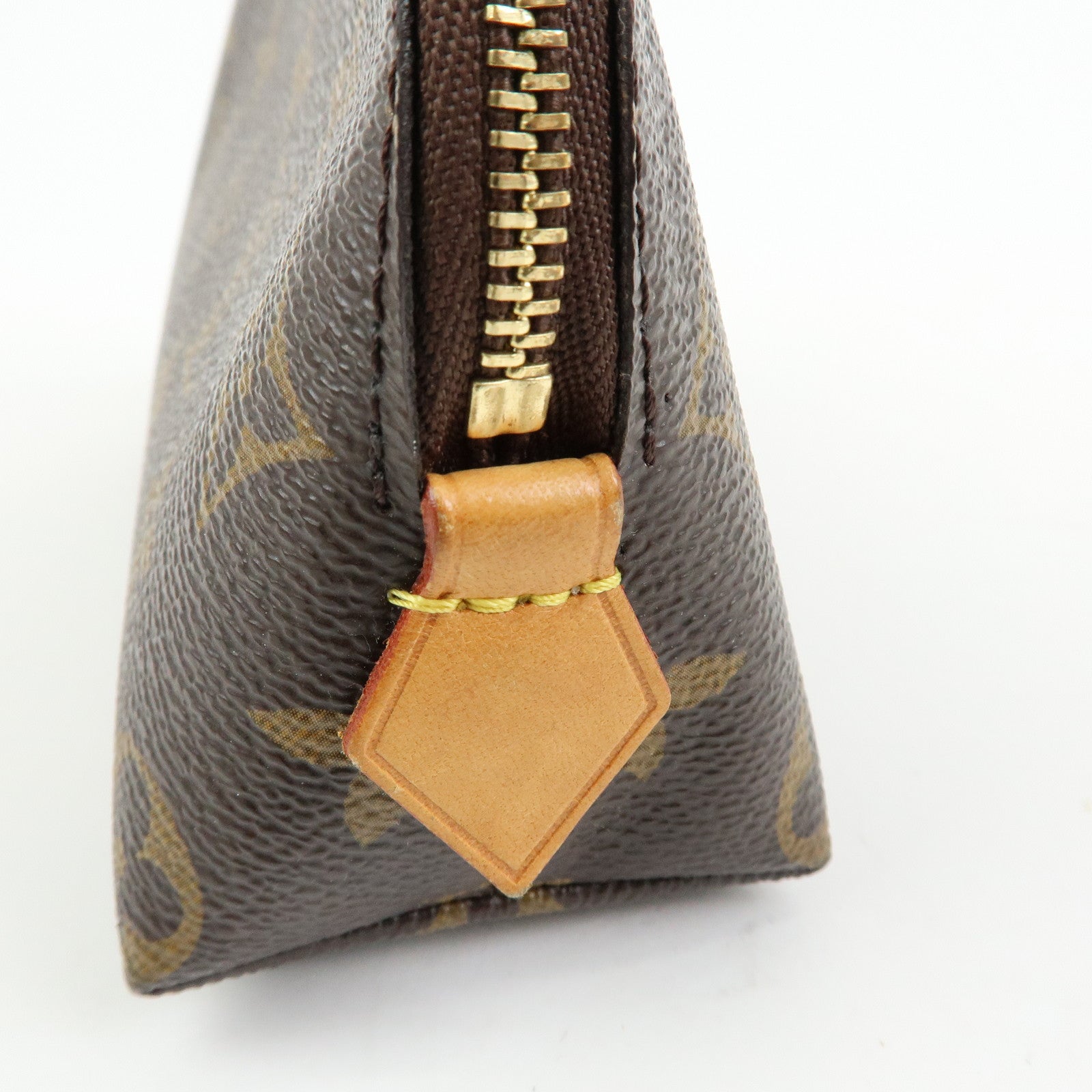 Louis Vuitton Monogram Pochette Cosmetic PM Pouch Brown M47515