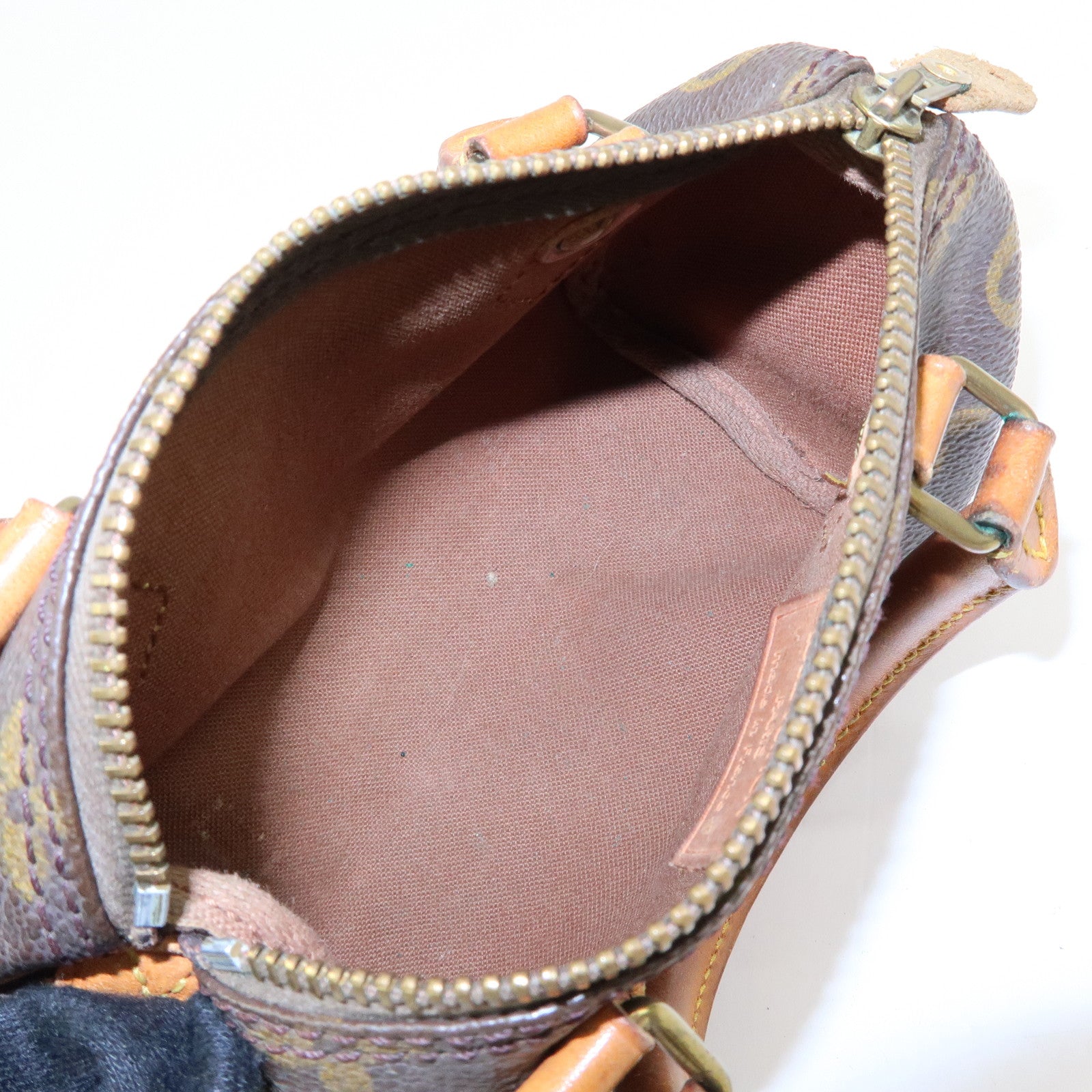 Louis Vuitton Monogram Canvas Mini Speedy Hand Bag & Strap M41534