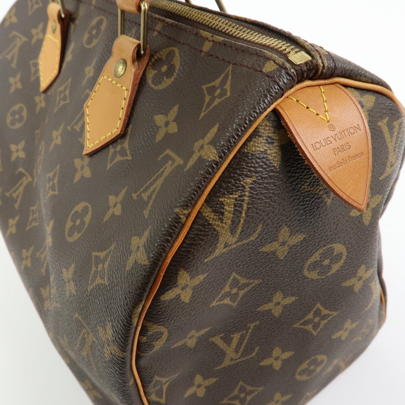 Louis Vuitton Monogram Speedy 30 Boston Bag Hand Bag Brown M41526