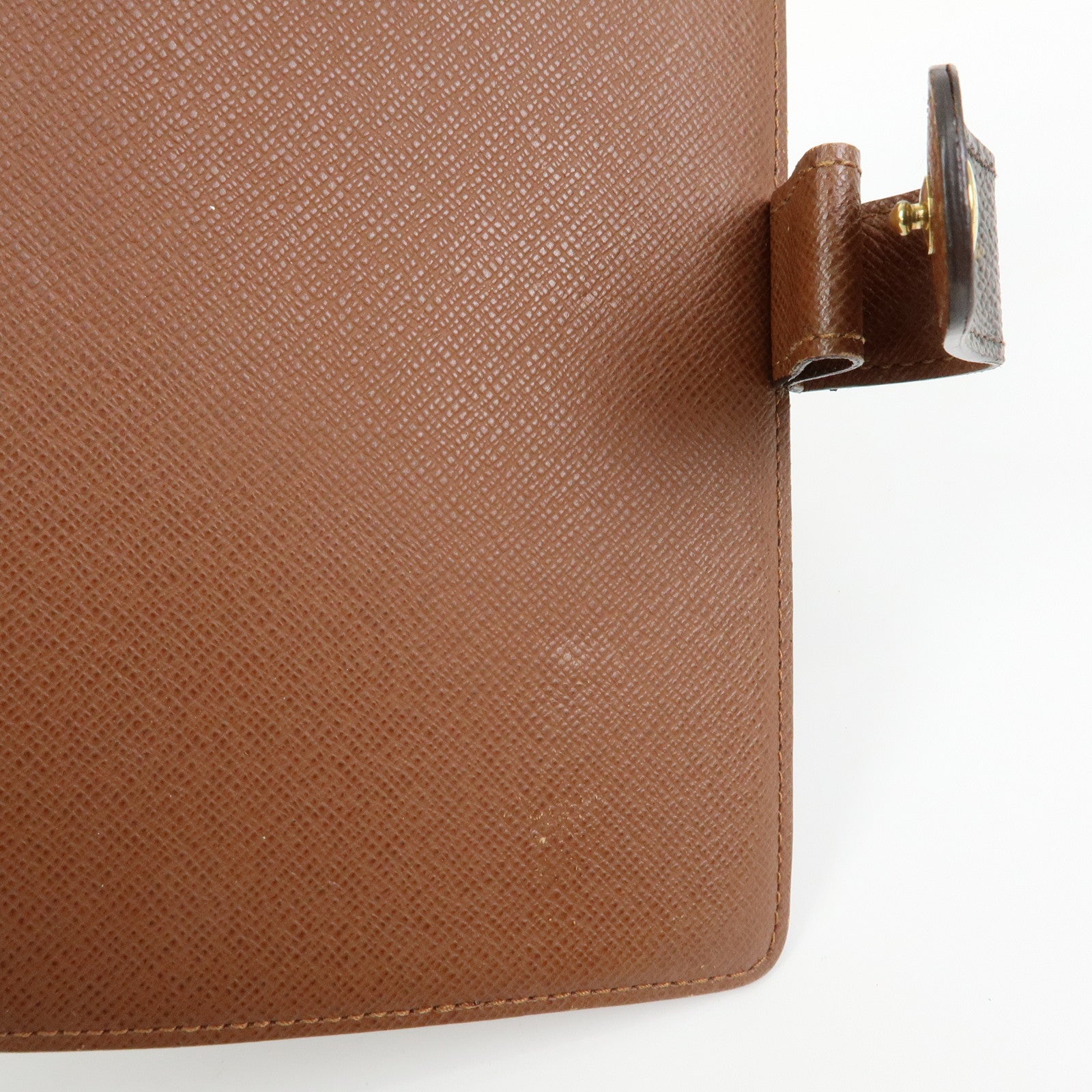 Louis Vuitton Monogram Agenda MM Planner Cover Brown R20004