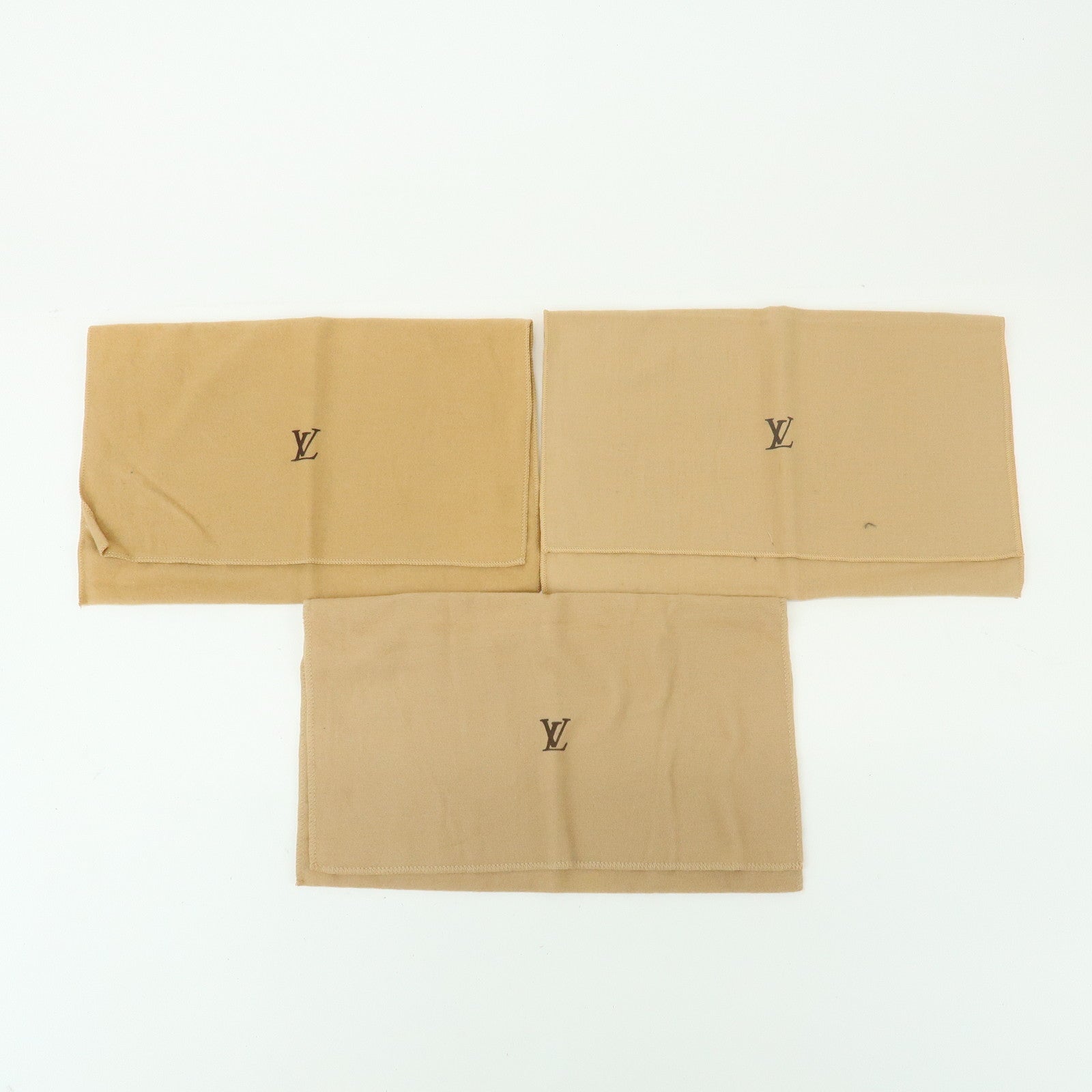 Loiuis Vuitton Set Of 15 Dust Bag Flap Style Beige Brown