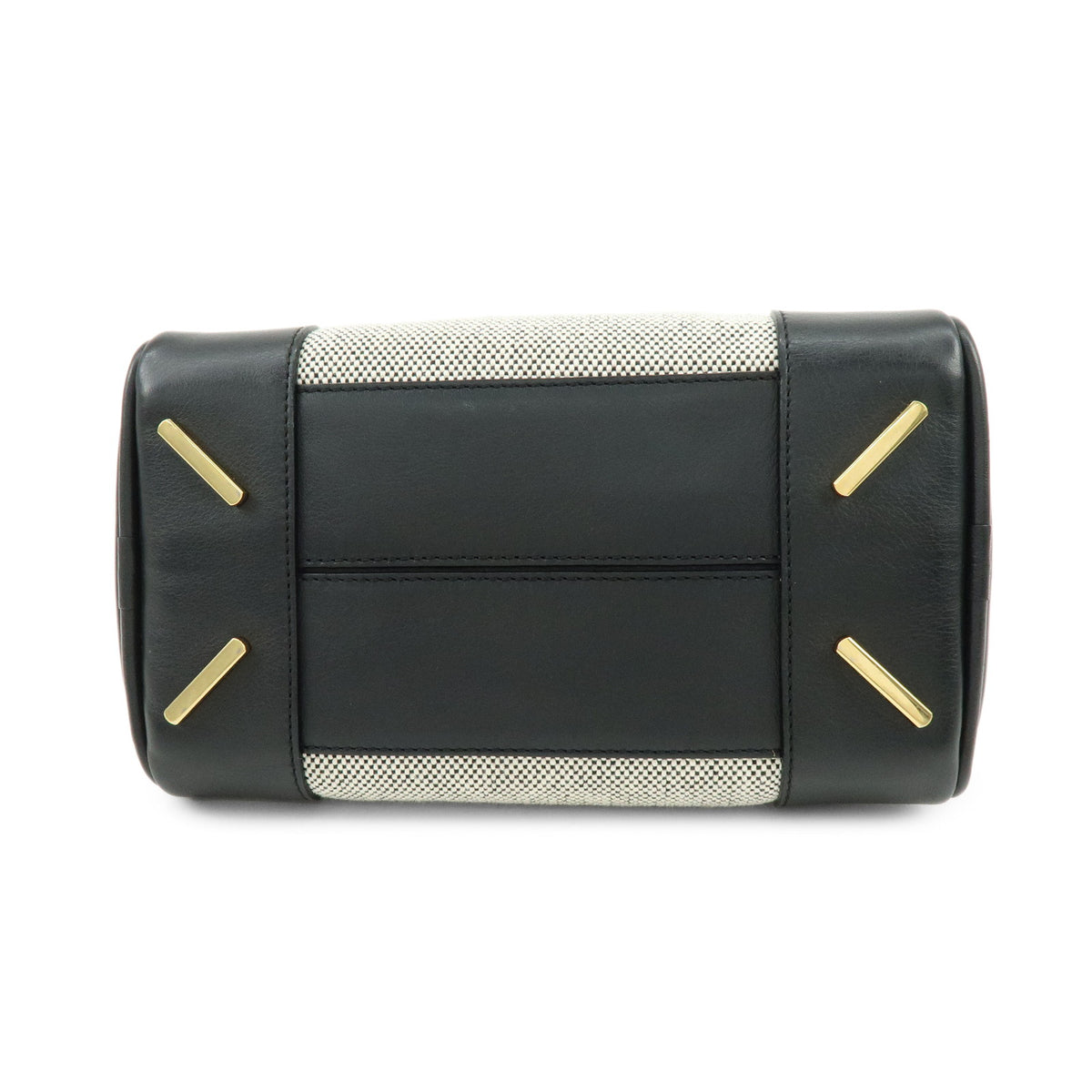 LOEWE Anagram Amazona Small Leather Hand Bag Black Natural