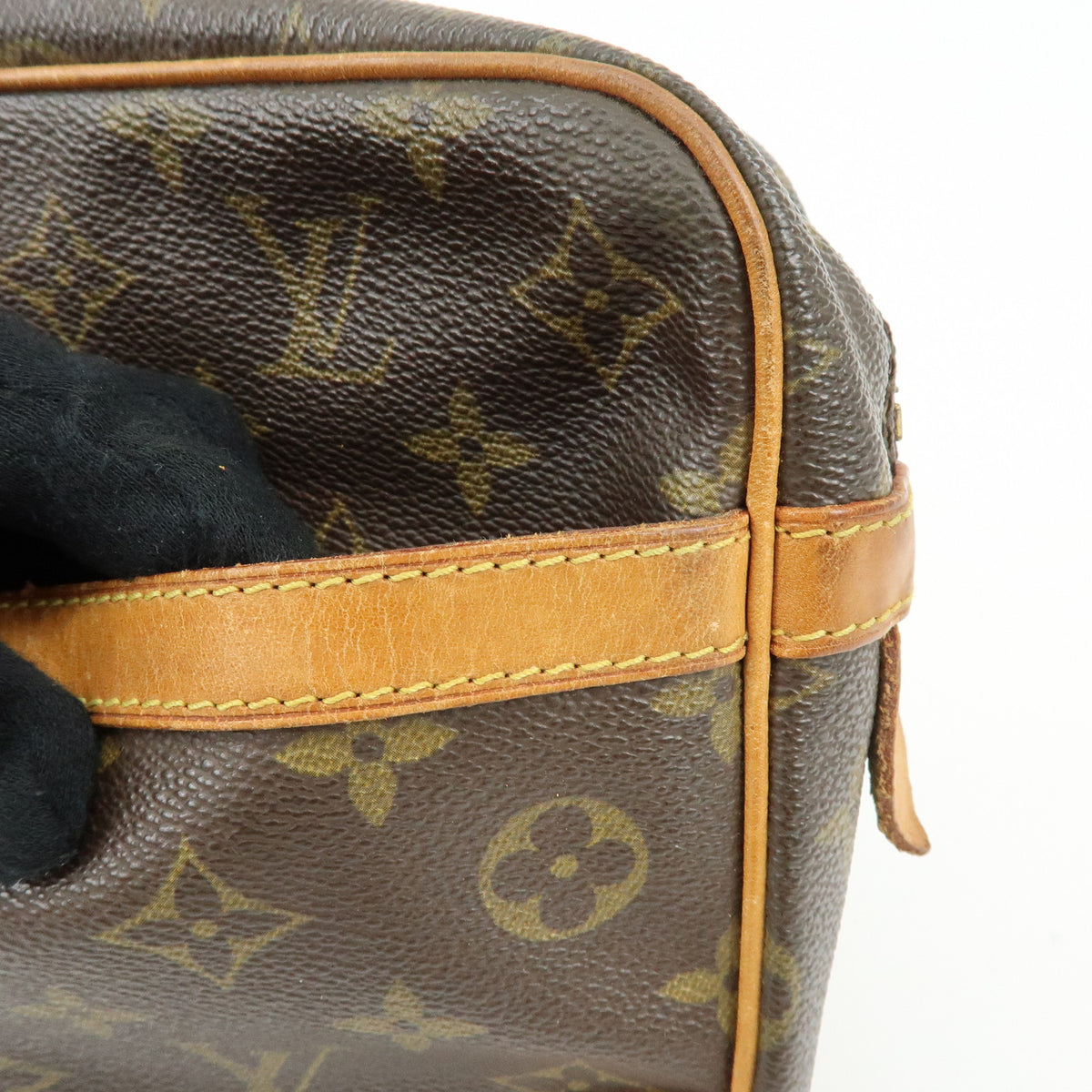 Louis Vuitton Monogram Compiegne 28 Pouch Clutch Bag Brown M51845