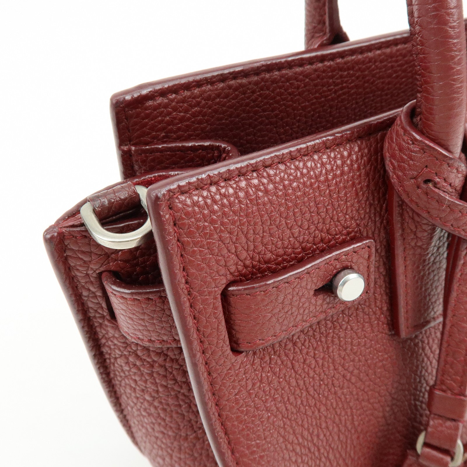 SAINT LAURENT PARIS Calf Leather Sac de Jour 2Way Hand Bag 485019