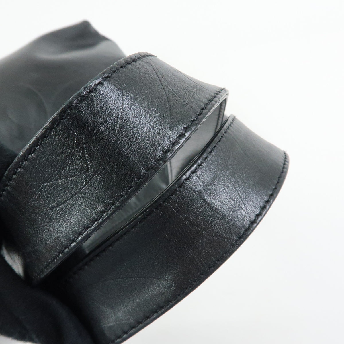 CHANEL COCO Mark Leather Tote Bag Shoulder Bag Black