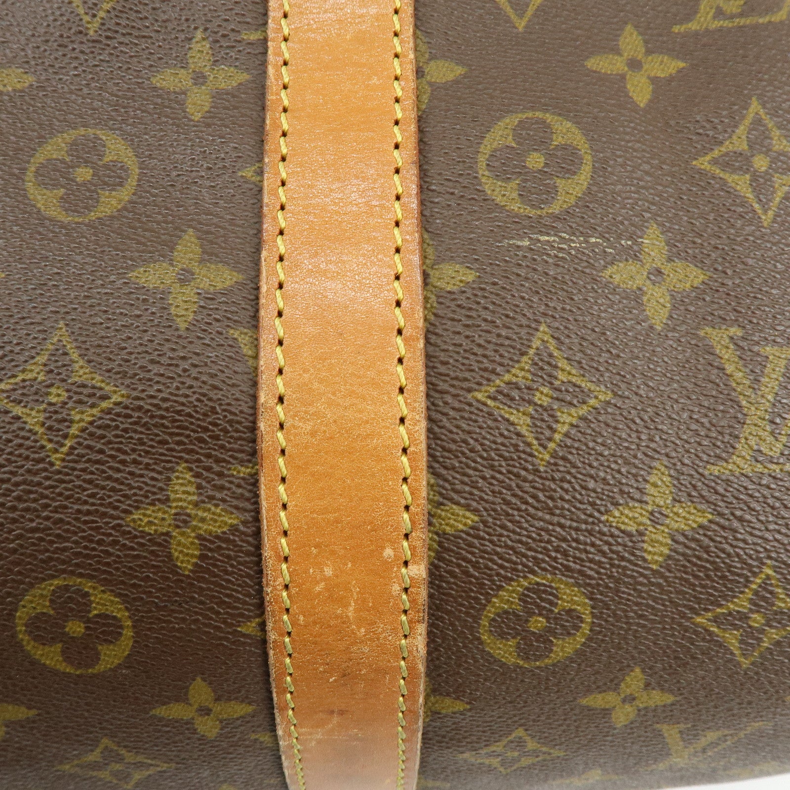 Louis Vuitton Monogram Sac Souple 55 Boston Bag Brown M41622