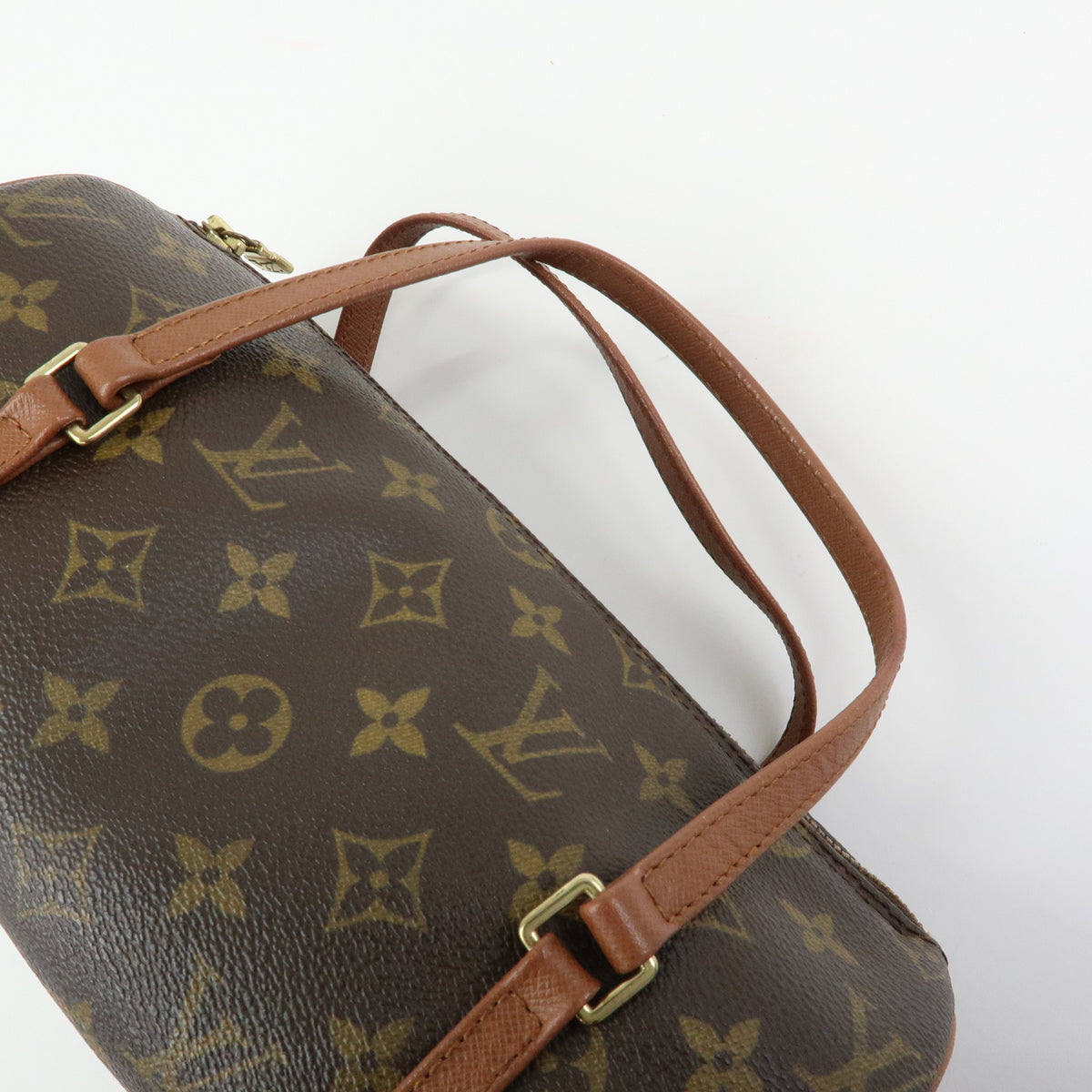 Louis Vuitton Monogram Papillon 26 Hand Bag Brown M51366