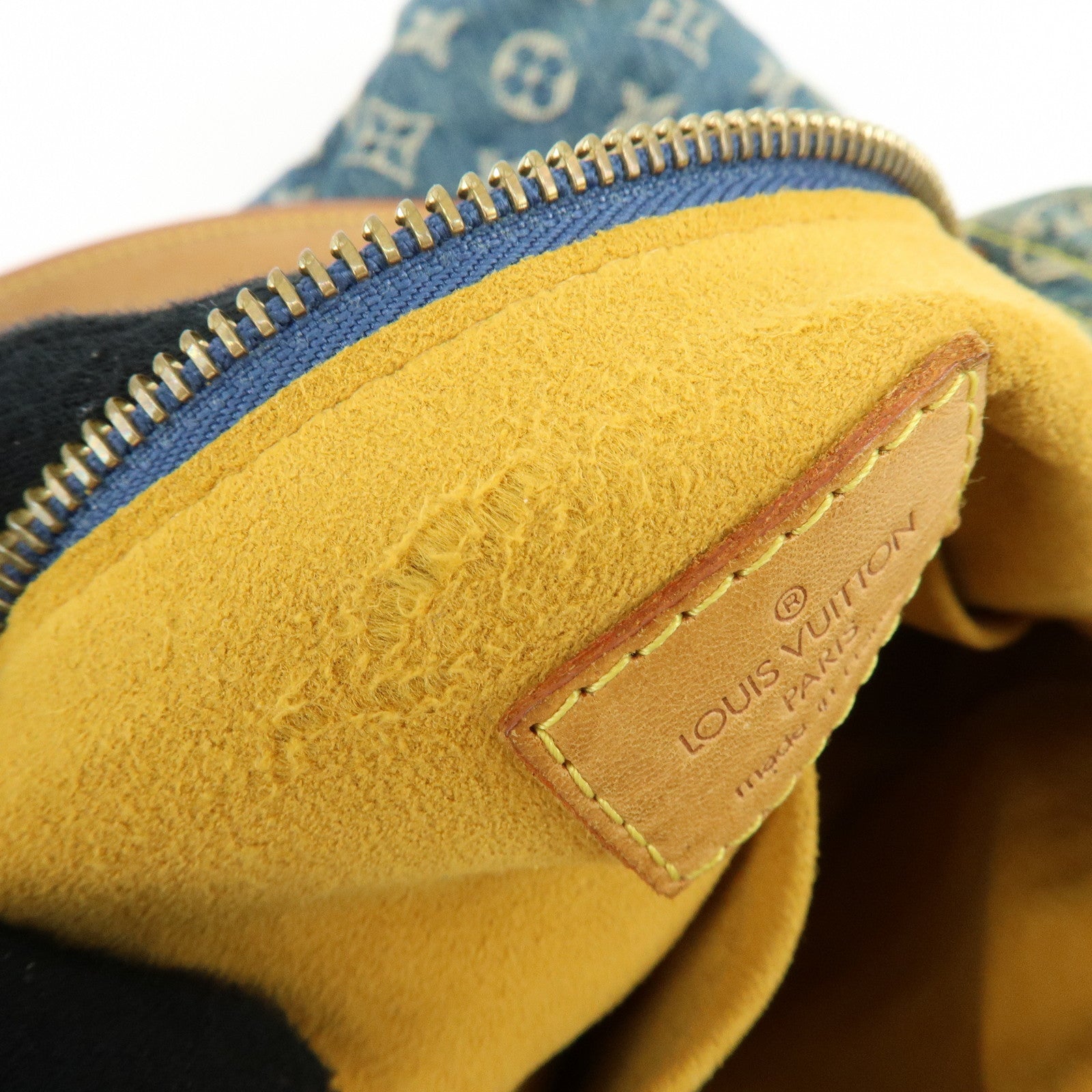 Louis Vuitton Monogram Denim Baggy GM Shoulder Bag Blue M95048