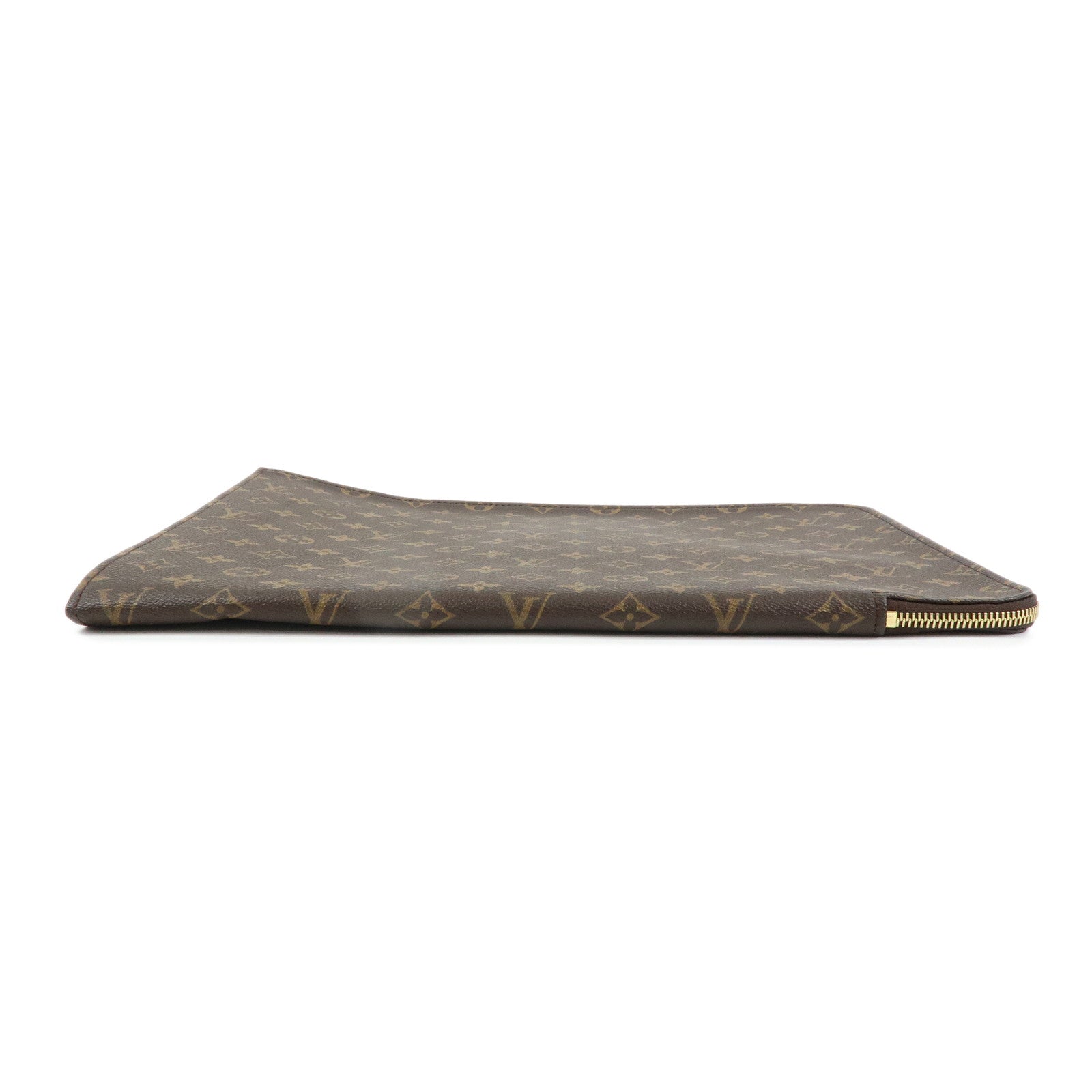 Louis Vuitton Monogram Posh Documents Clutch Bag Brown M53456