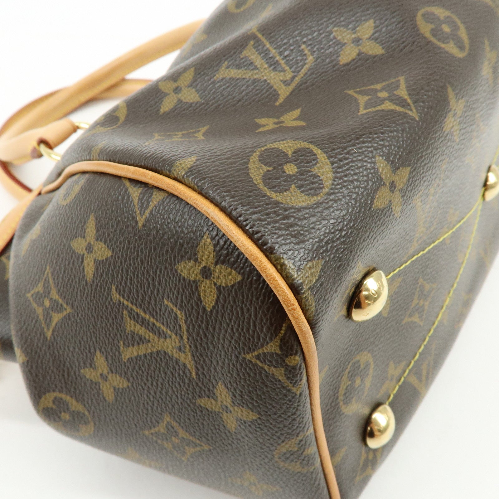 Louis Vuitton Monogram Tivoli PM Hand Bag Shoulder Bag Brown M40143