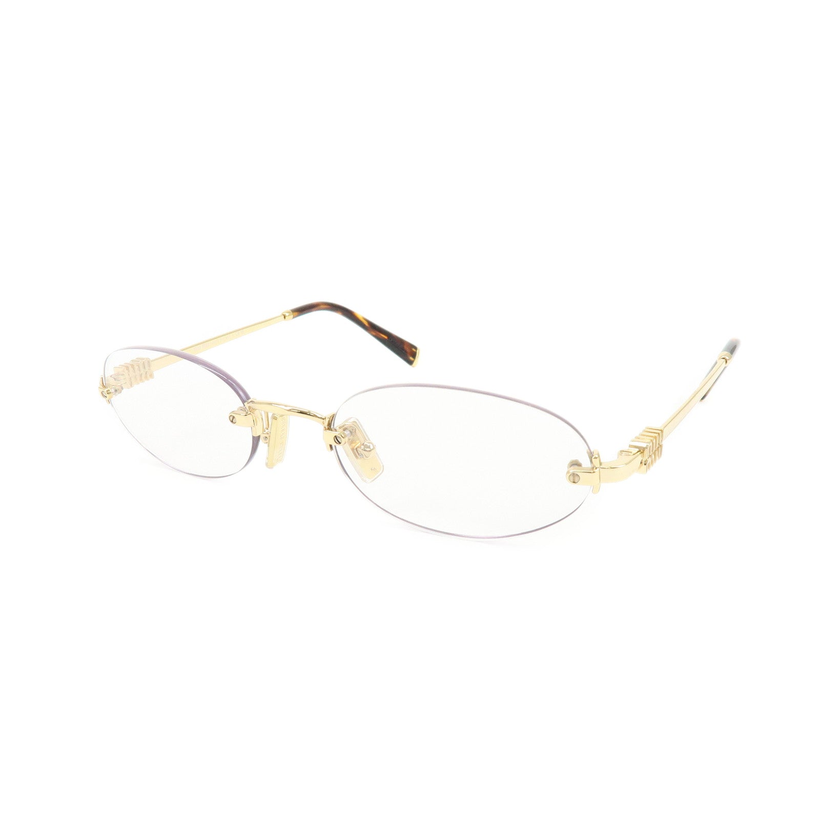 MIU MIU Logo Metal Sunglasses Gold 51□20 5AK-08N140 0N SMUA54