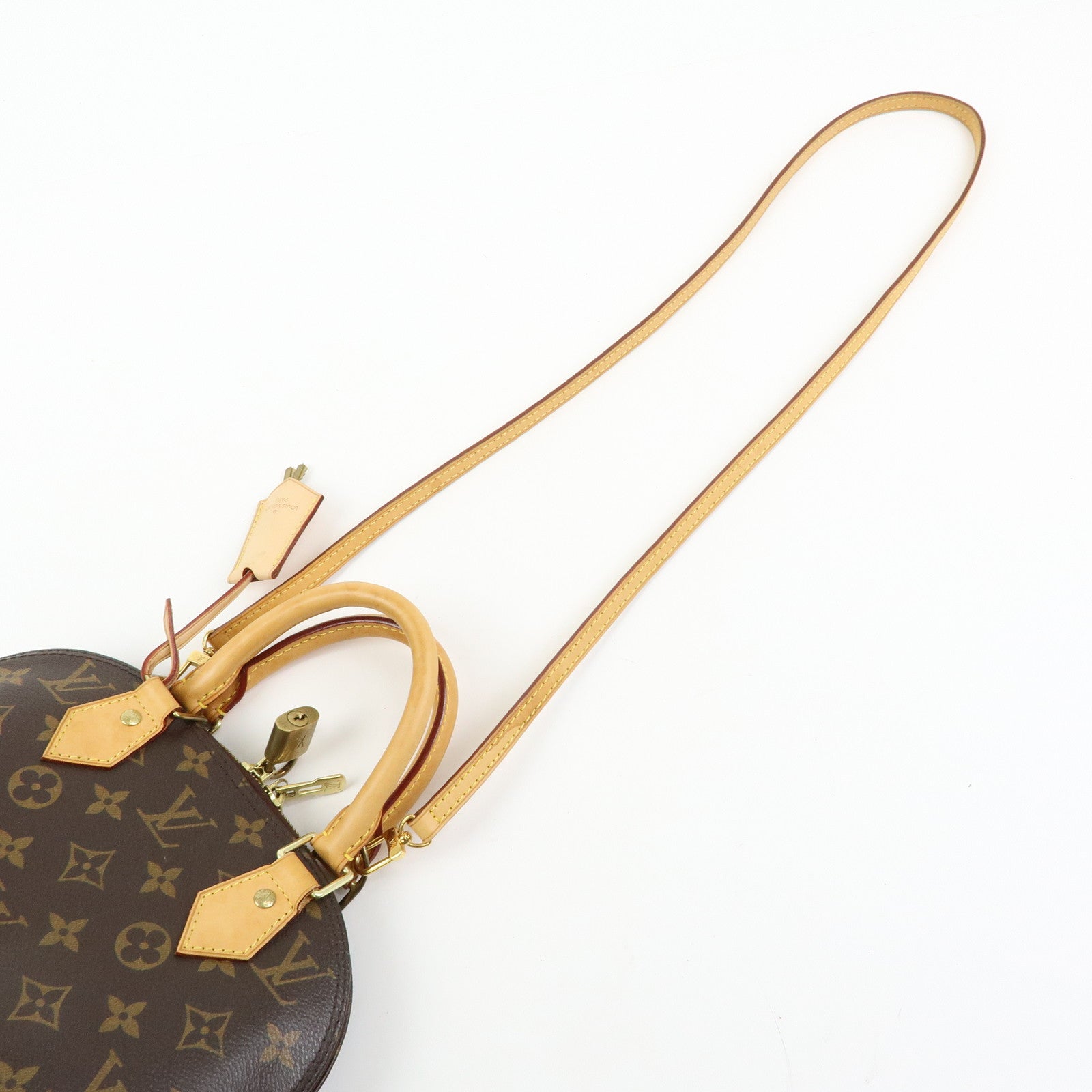 Louis Vuitton Monogram Alma BB 2 Way Hand Bag Shoulder Bag Brown M53152