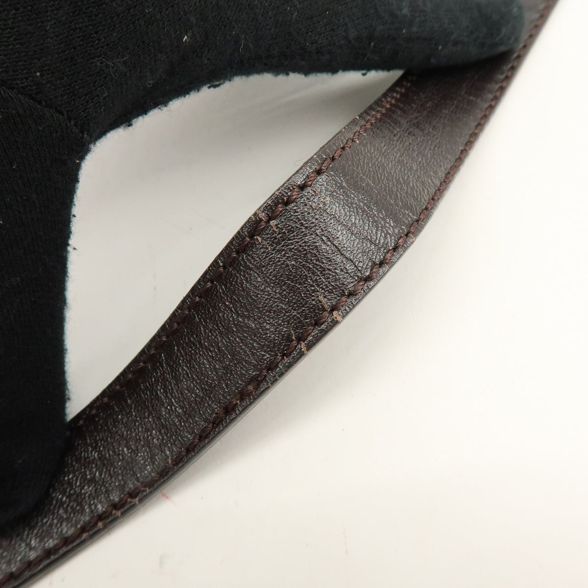 FENDI Zucca Canvas Leather Shoulder Bag Brown Black 8BT190