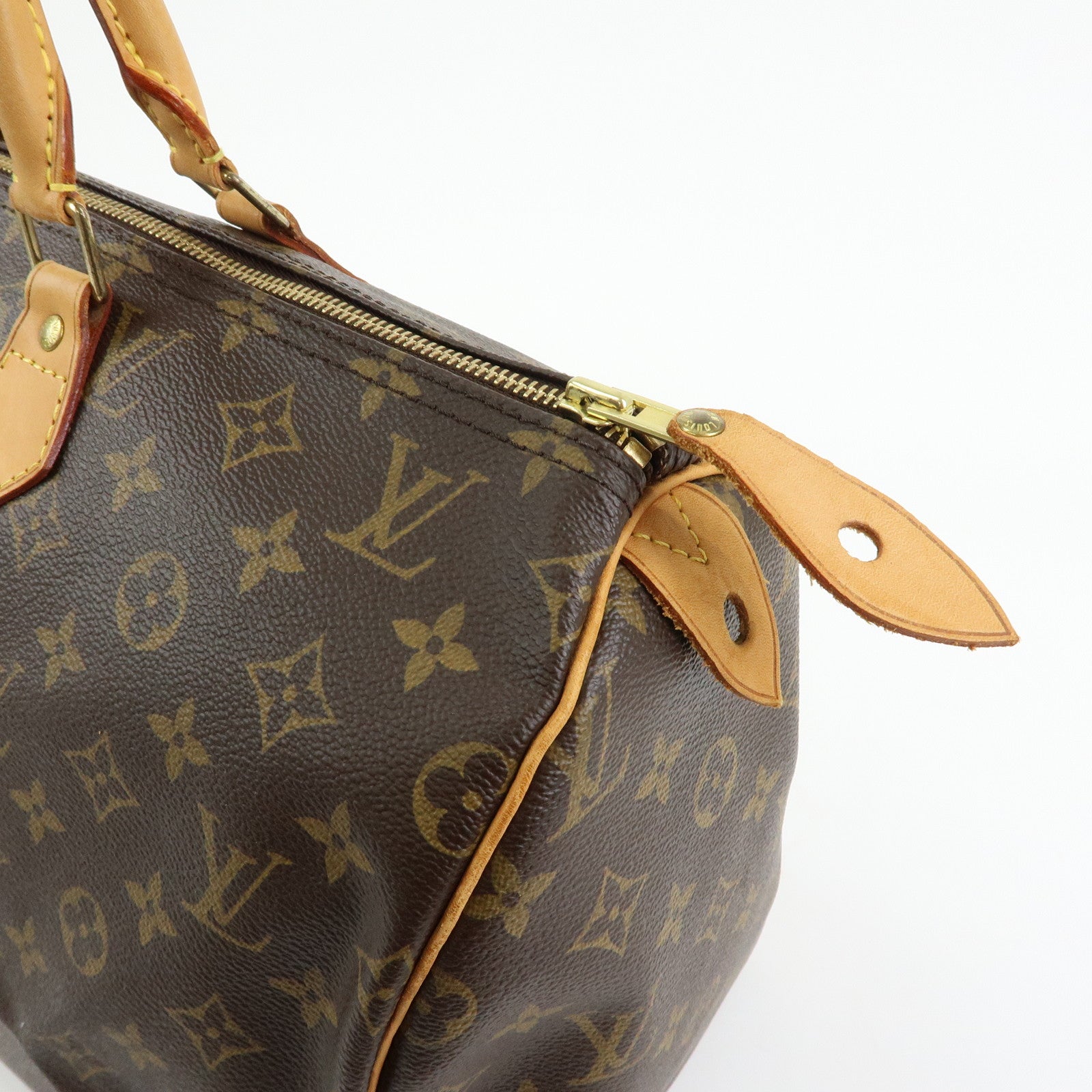 Louis Vuitton Monogram Speedy 40 Hand Bag Boston Bag Brown M41522