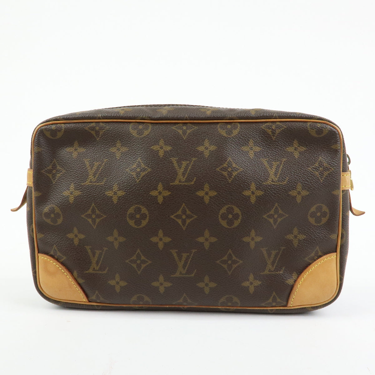 Louis Vuitton Monogram Compiegne 28 Pouch Clutch Bag Brown M51845