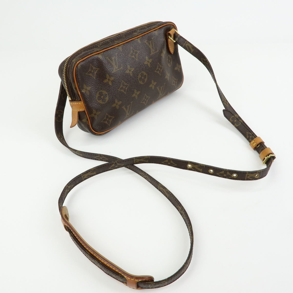 Louis Vuitton Monogram Pochette Marly Bandouliere Bag Brown M51828