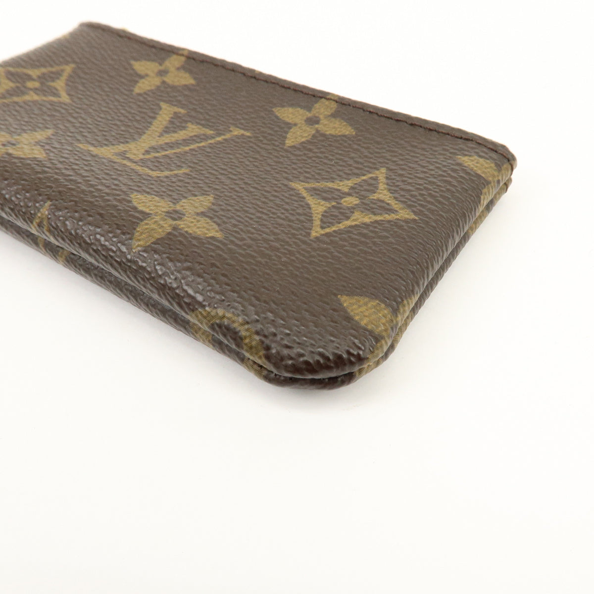 Louis Vuitton Monogram Pochette Cles Coin Case Key Case Brown M62650