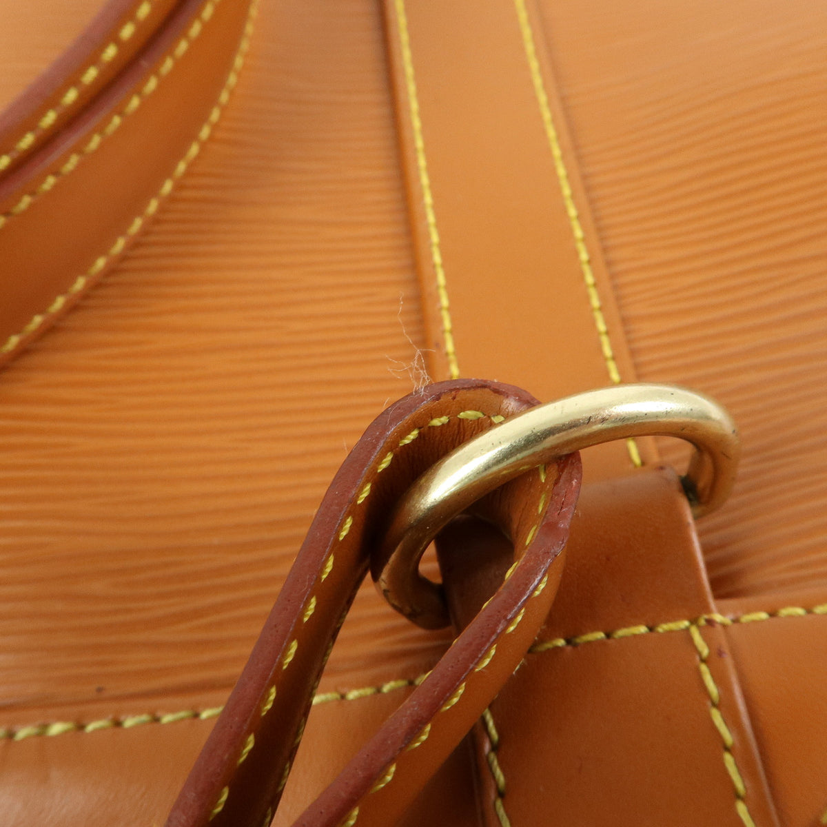 Louis Vuitton Epi Randonnee PM Shoulder Bag Zipang Gold M52358