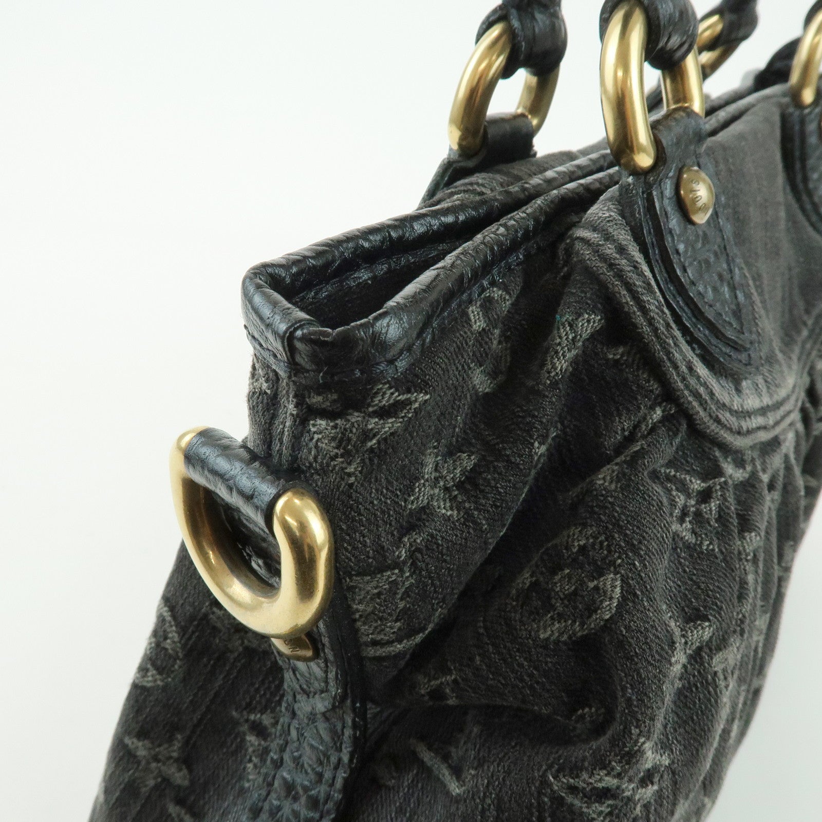 Louis Vuitton Monogram Denim Neo Cabby MM 2Way Bag Noir M95351