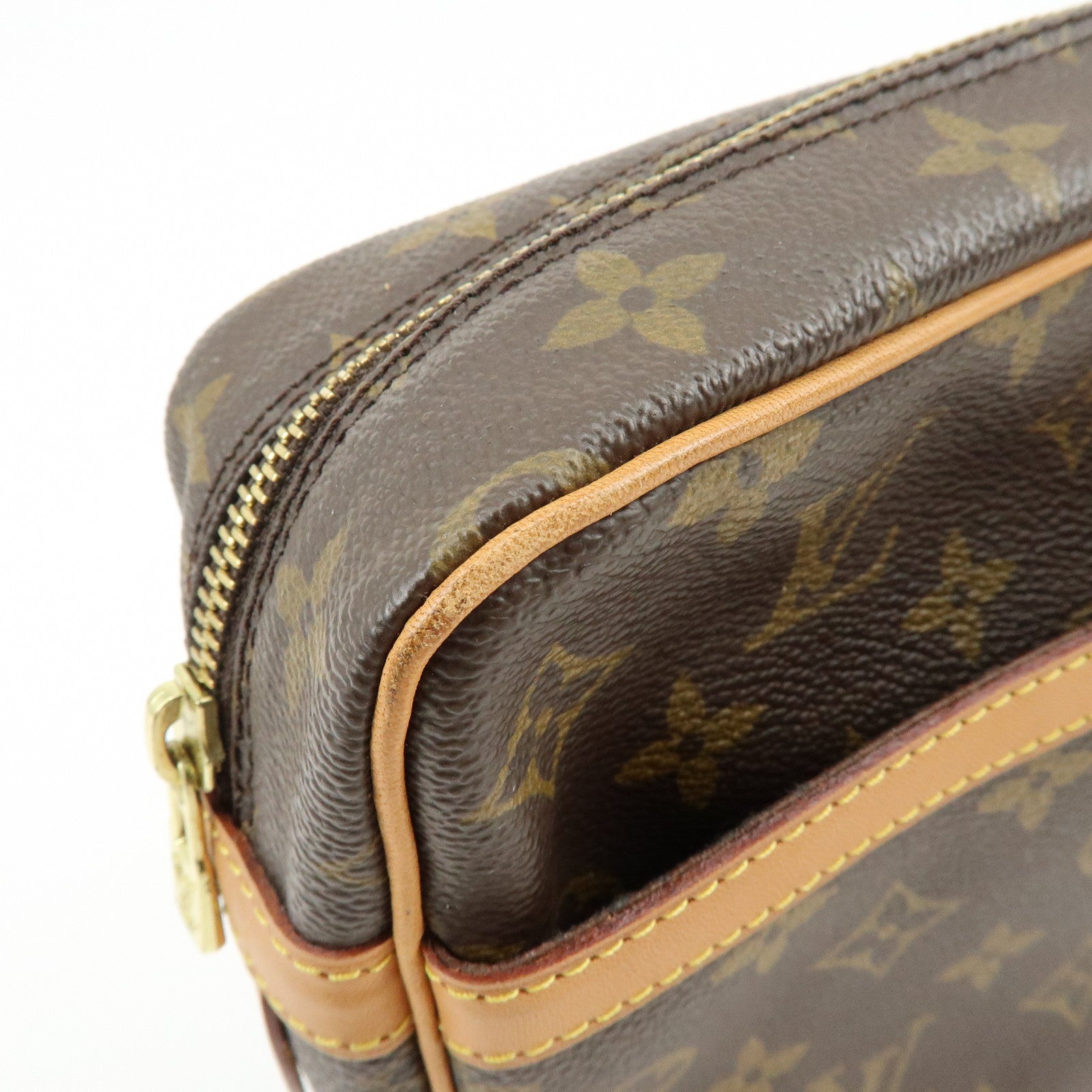 Louis Vuitton Monogram Compiegne 28 Pouch Clutch Bag Brown M51845
