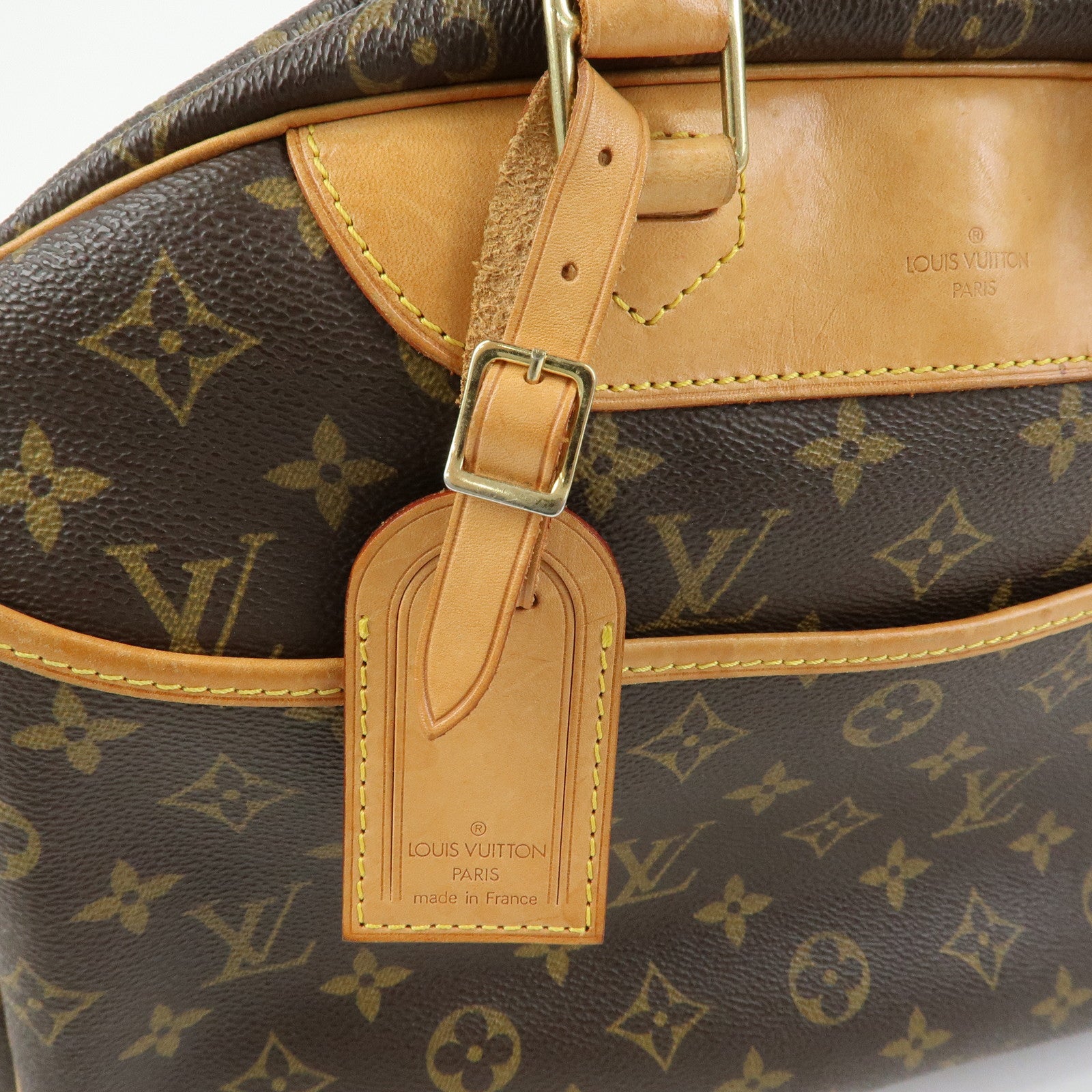 Louis Vuitton Monogram Canvas Deauville Hand Bag Brown M47270