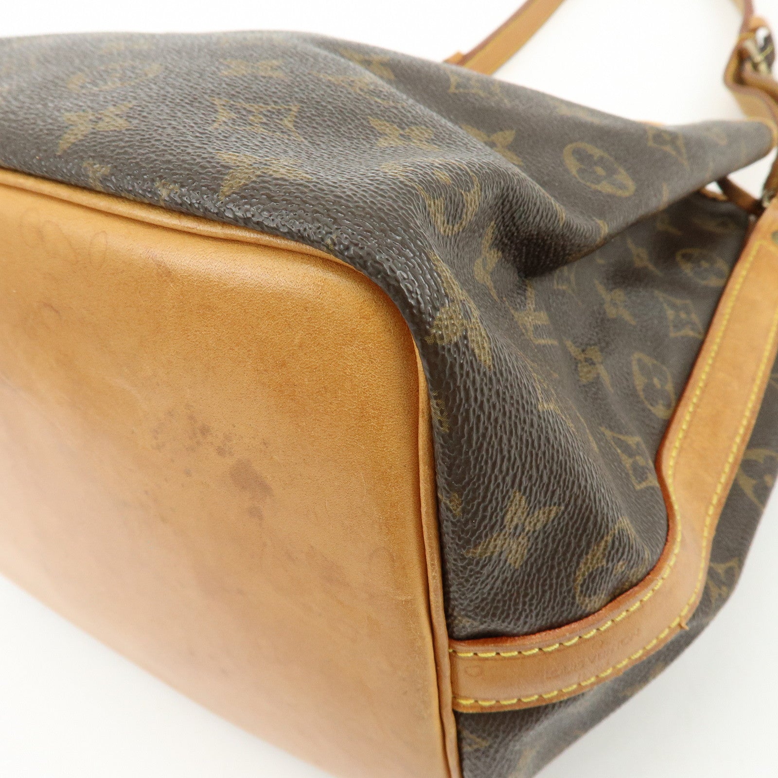 Louis Vuitton Monogram Canvas Petit Noe Shoulder Bag Brown M42226