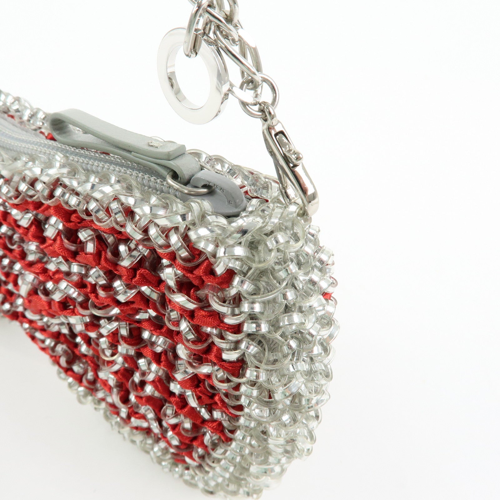 ANTEPRIMA Wire Bag PVC Satin 2Way Hand Shoulder Bag USA Flag