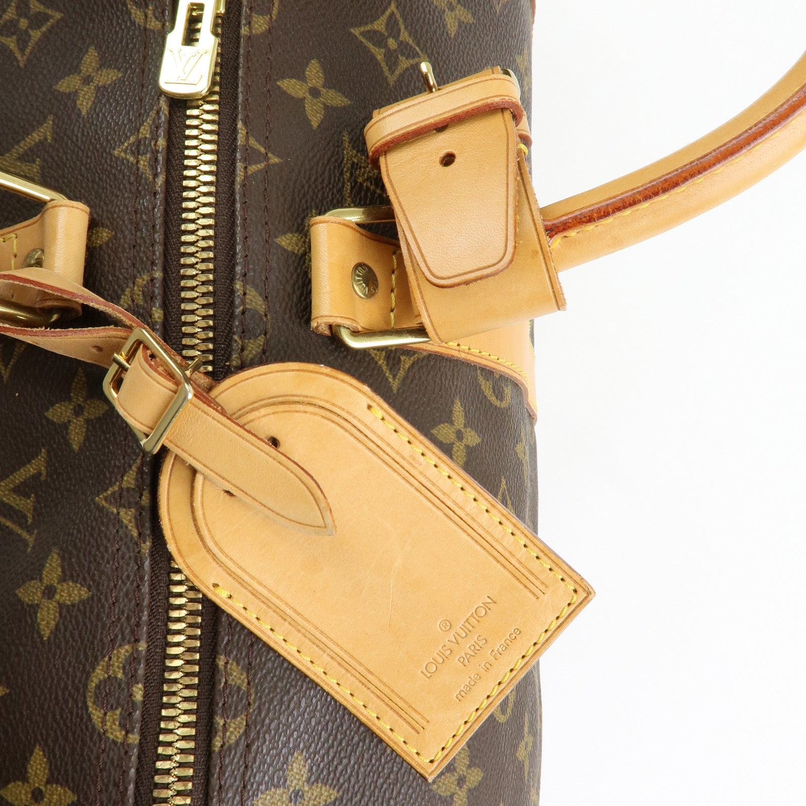 Louis Vuitton Monogram Keep All 50 Bandouliere Boston Bag Brown M41416