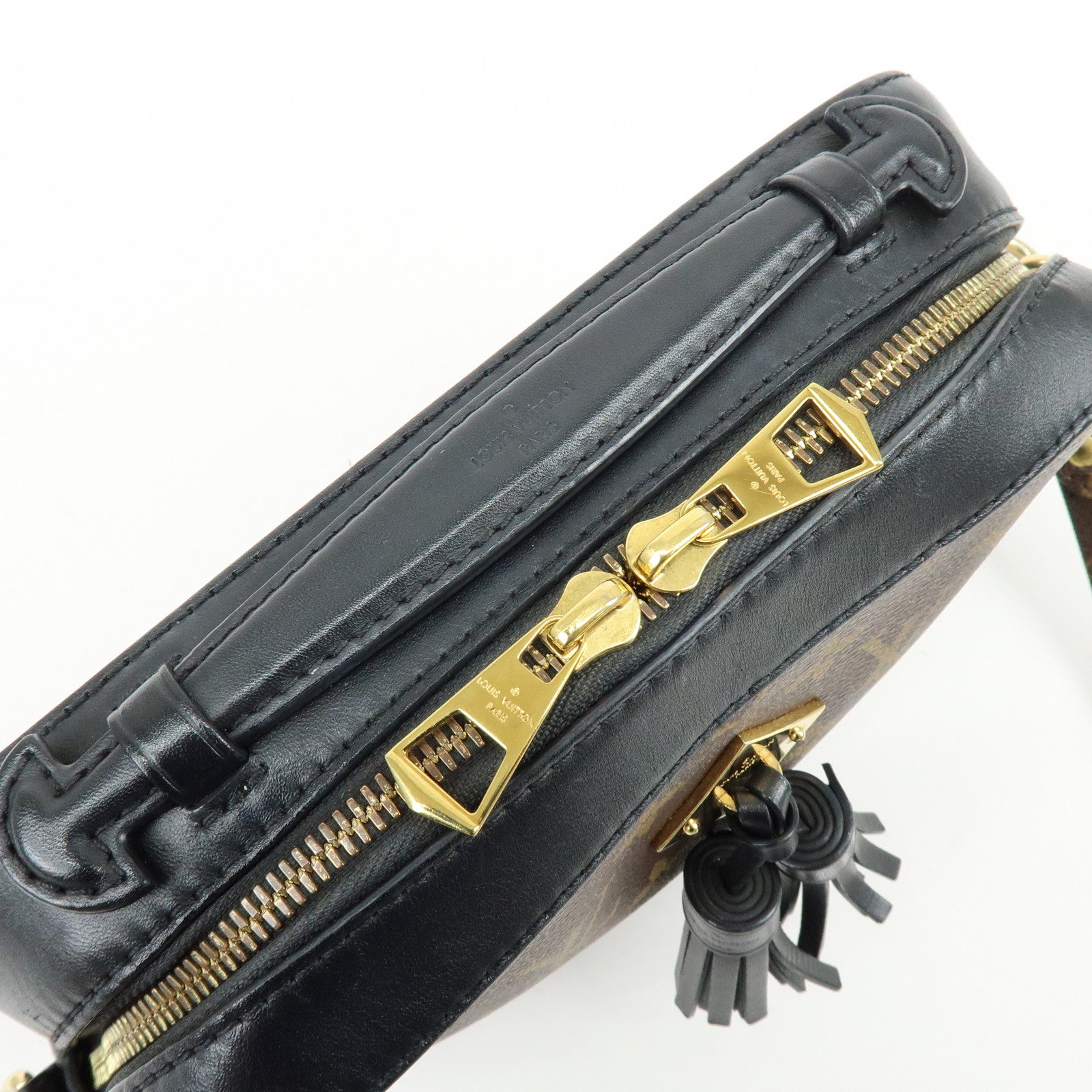Louis Vuitton Monogram Saintonge Shoulder Bag Crossbody Bag Noir M43555