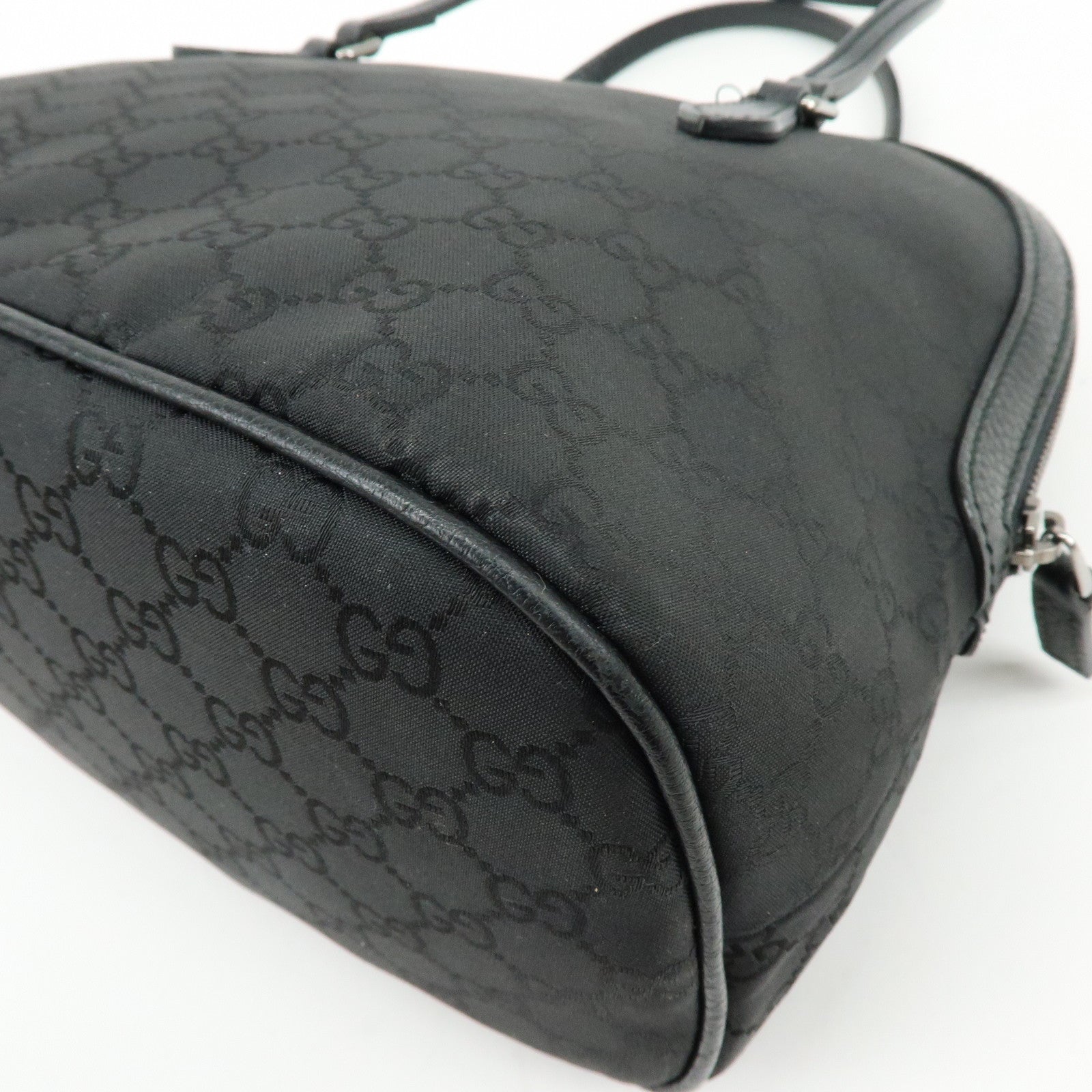 GUCCI Interlocking G GG Nylon 2Way Bag Hand Bag Shoulder Bag 420023