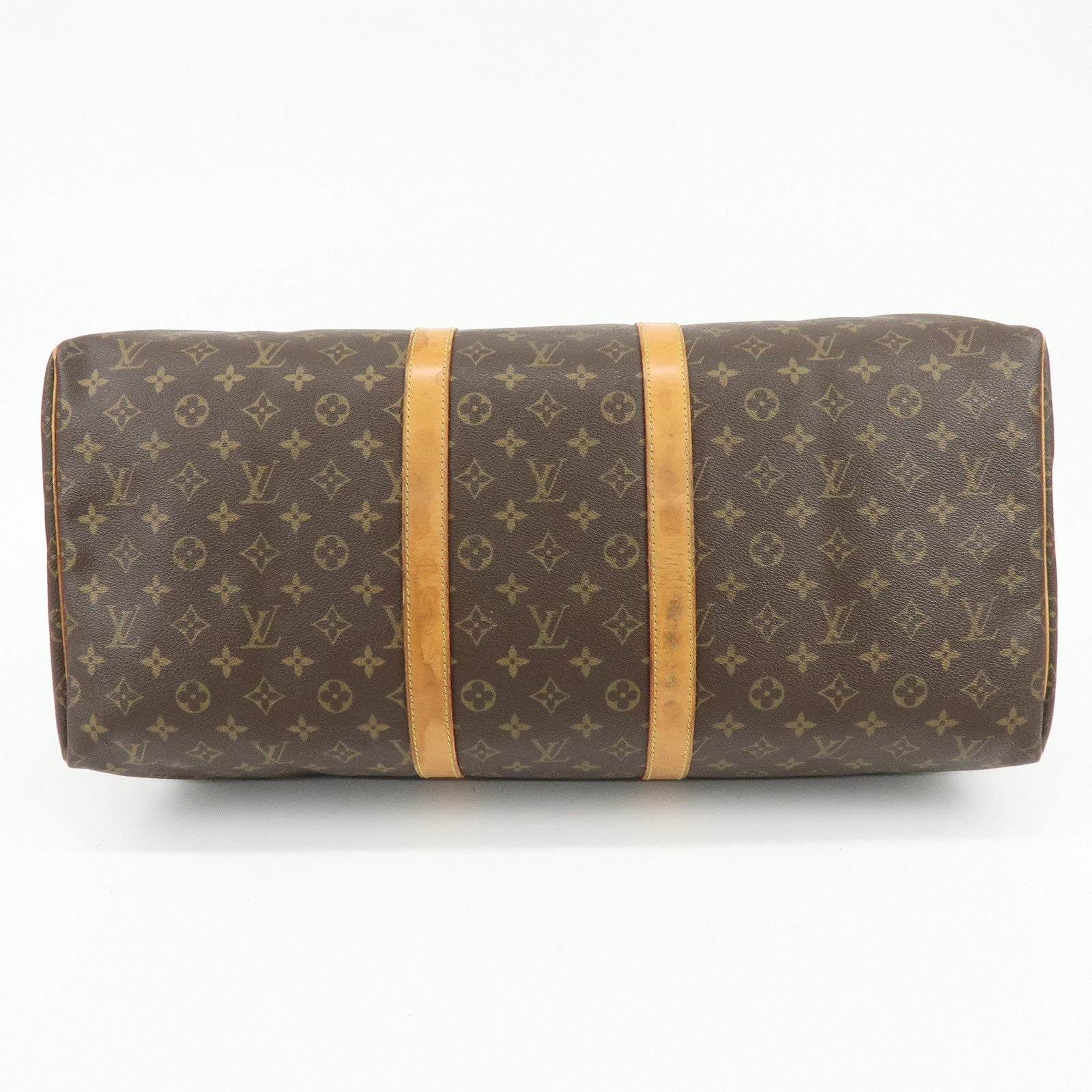 Louis Vuitton Monogram Keep All 55 Boston Bag Hand Bag Brown M41424