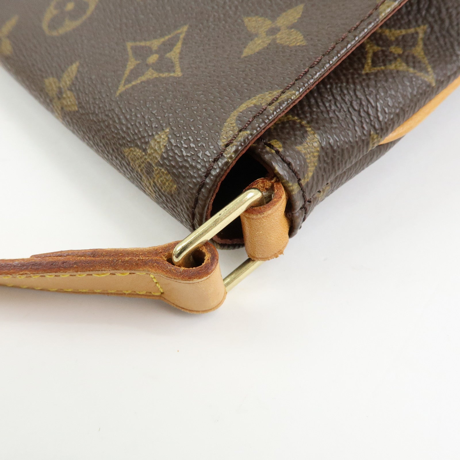 Louis Vuitton Monogram Musette Tango Short Shoulder Bag Brown M51257