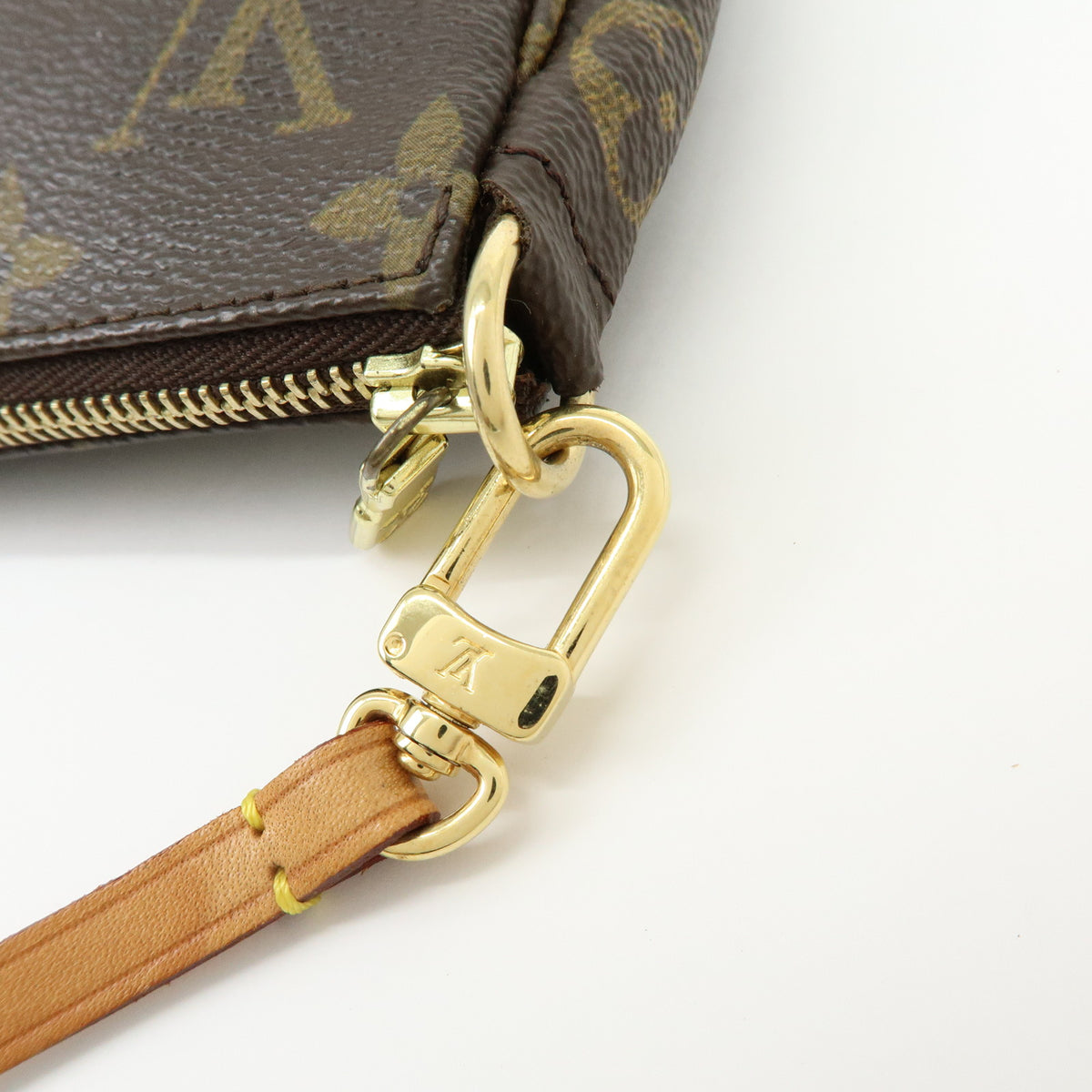 Louis Vuitton Monogram Pochette Accessoires Pouch Hand Bag Brown M51980