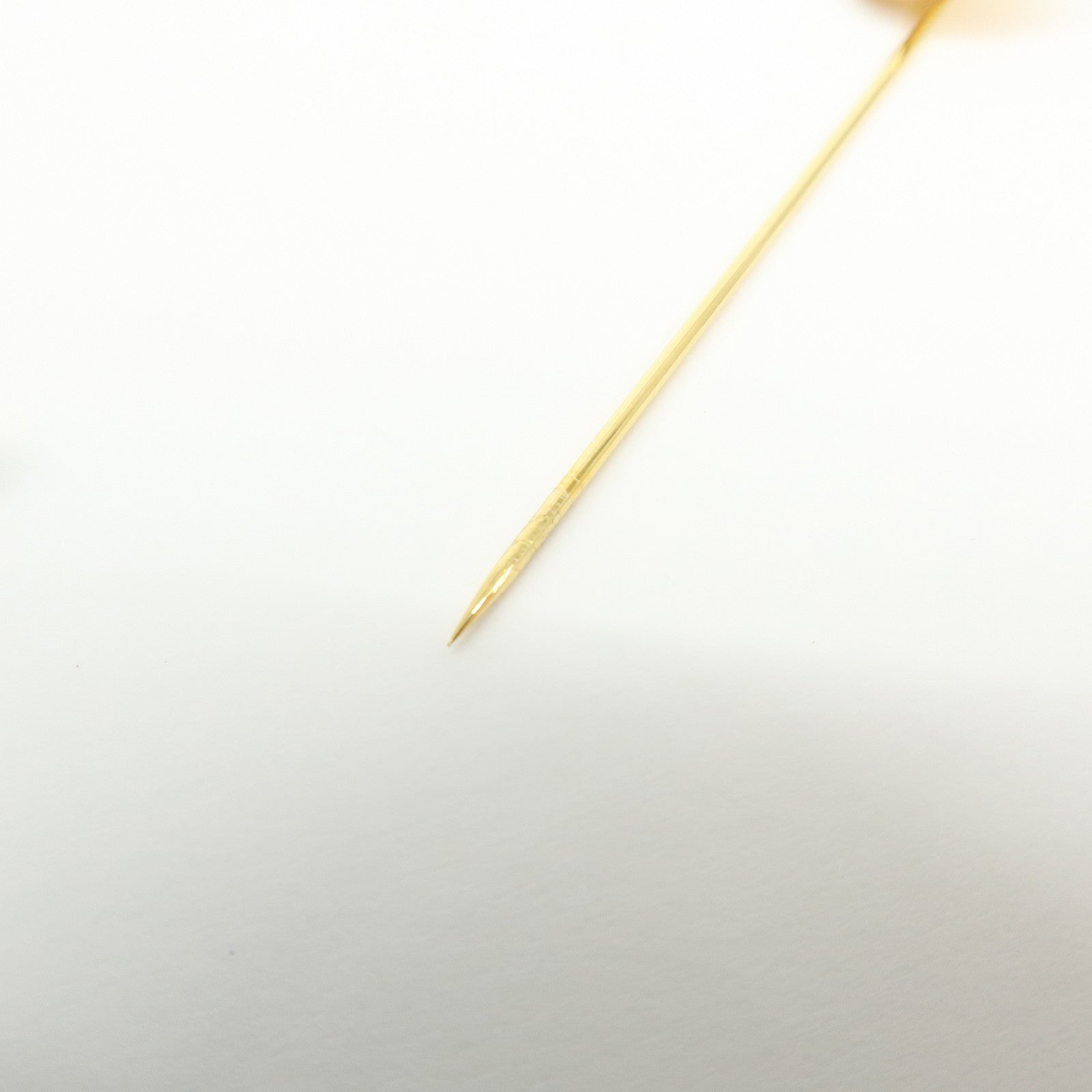 HERMES Set of 2 Sellier Metal Pin Brooch Gold