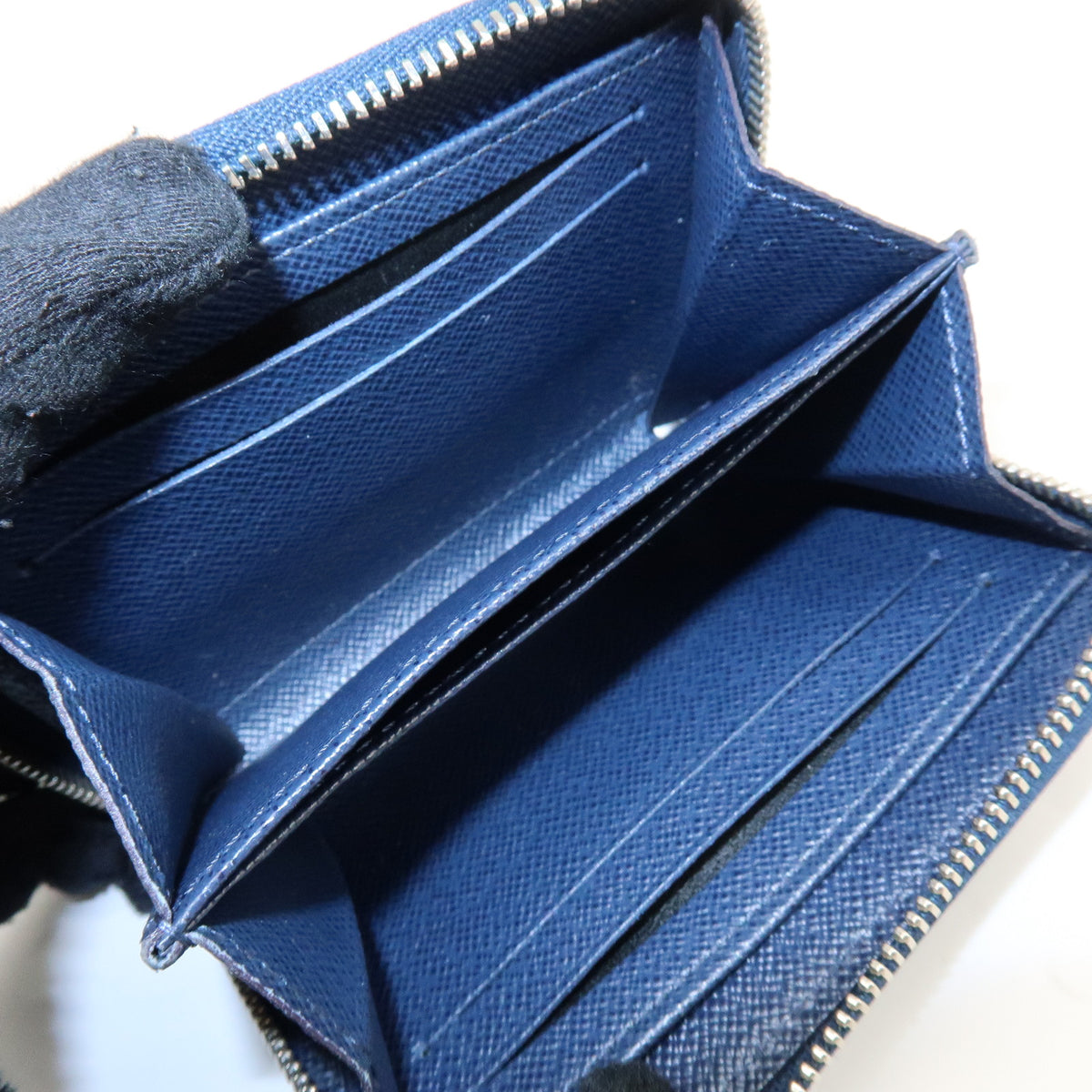 Louis Vuitton Epi Leather Zippy Coin Purse Wallet Indigo Blue M60384