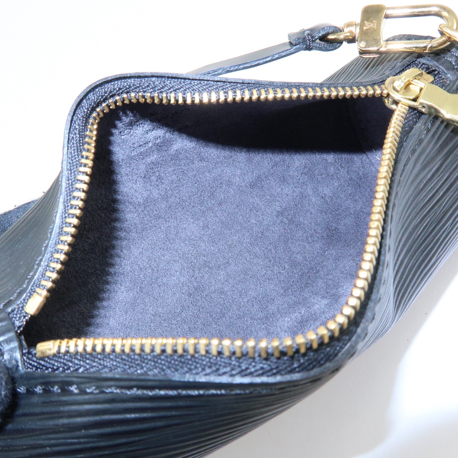 Louis Vuitton Epi Leather Mini Pouch for Papillon Bag Noir Black