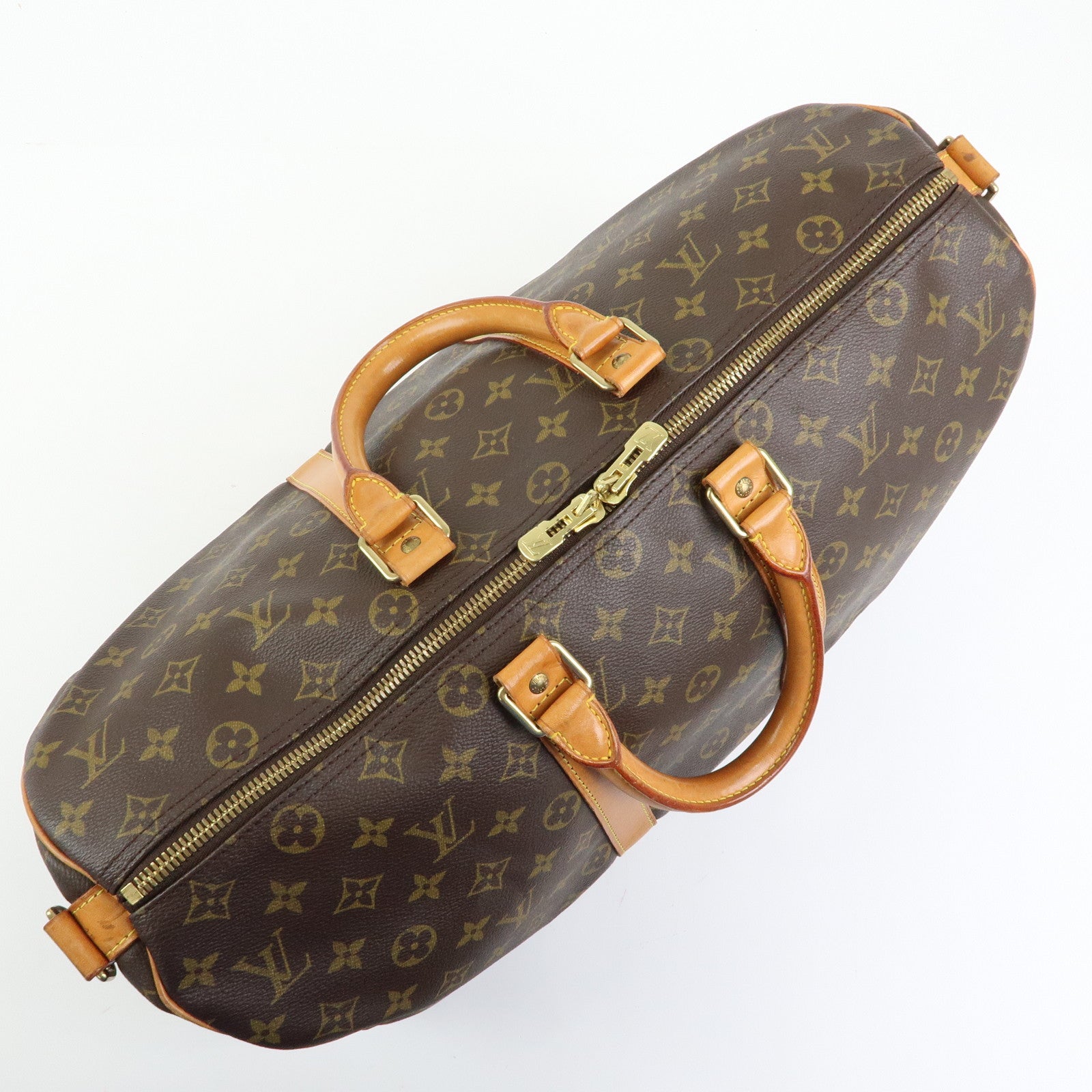 Louis Vuitton Monogram Keep All Bandouliere 45 Boston Bag M41418