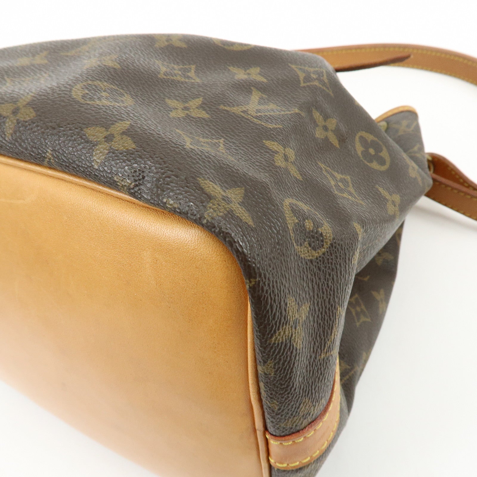 Louis Vuitton Monogram Canvas Petit Noe Shoulder Bag Brown M42226
